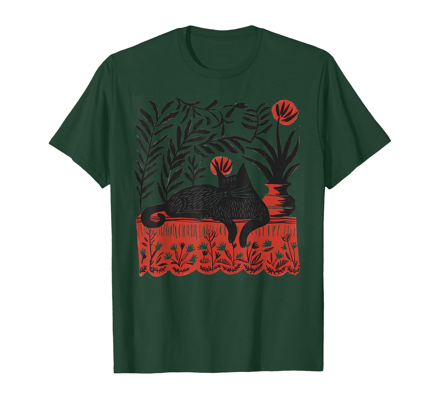 Matisse The Red Room Inspired Cat Artistic Design Cat Lover T-Shirt
