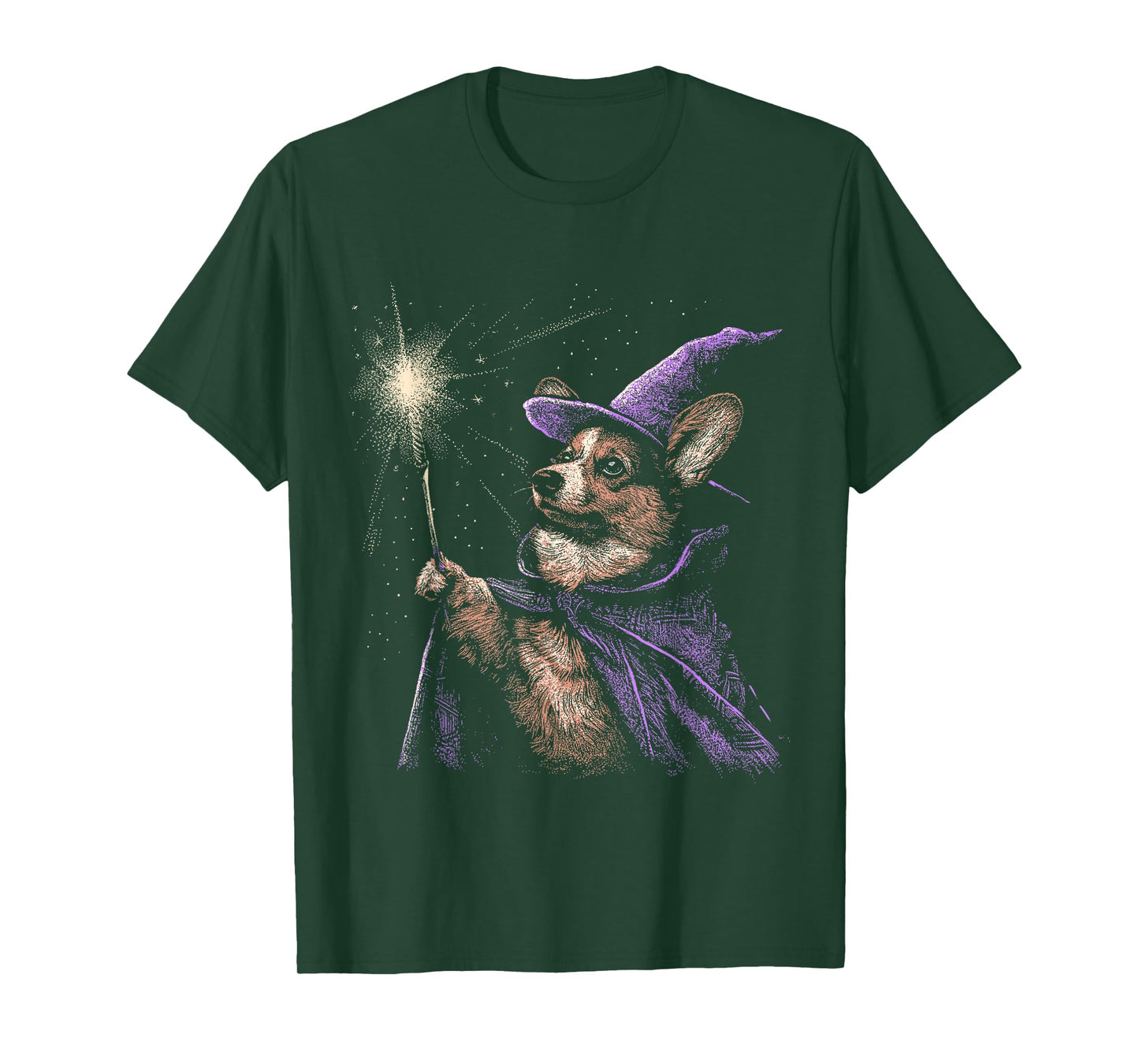 Wizard Corgi Shirt Magic Fantasy Dog Corgi Lover Magician T-Shirt