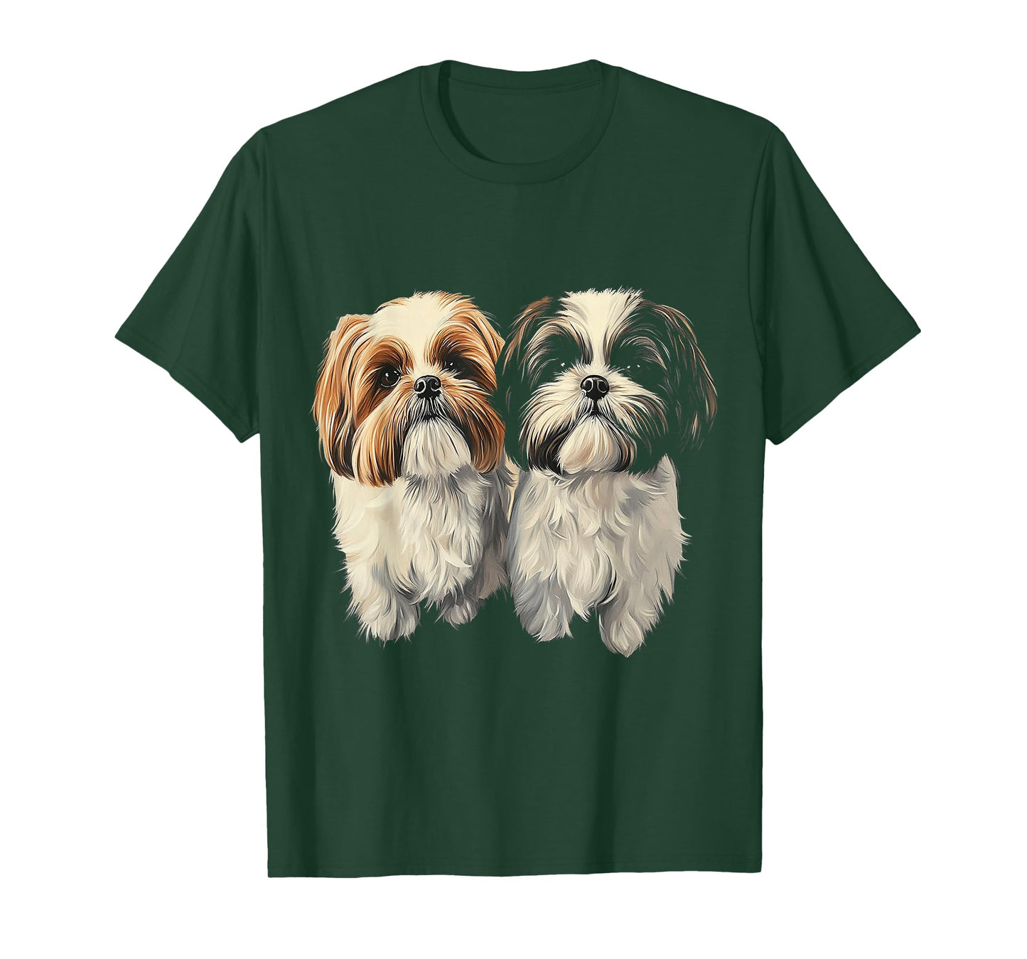 Shih Tzu Dog Motif Pet Artwork Shih Tzu T-Shirt