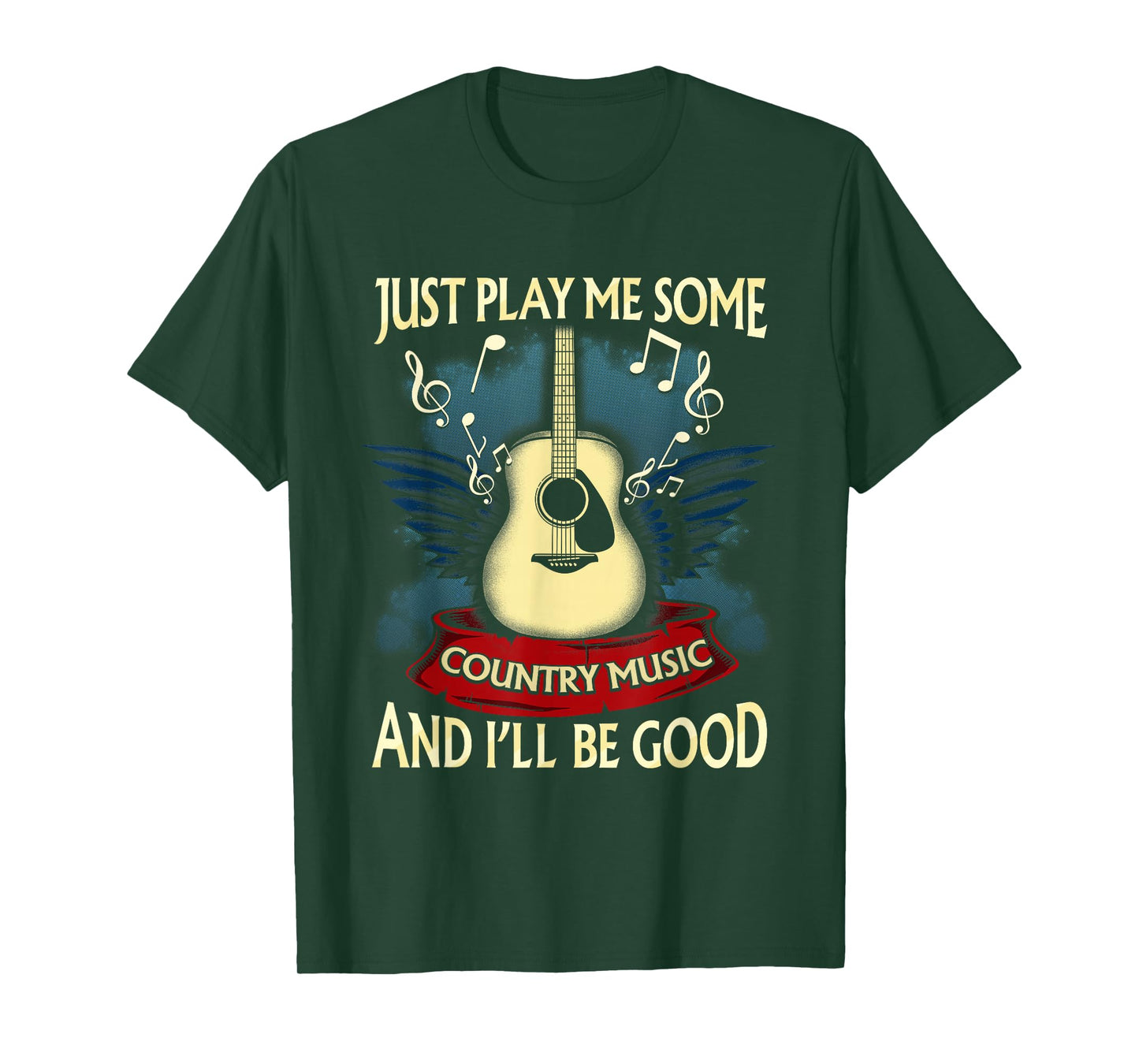 Just Play Me Some Country Music Distressed Country Shirt T-Shirt