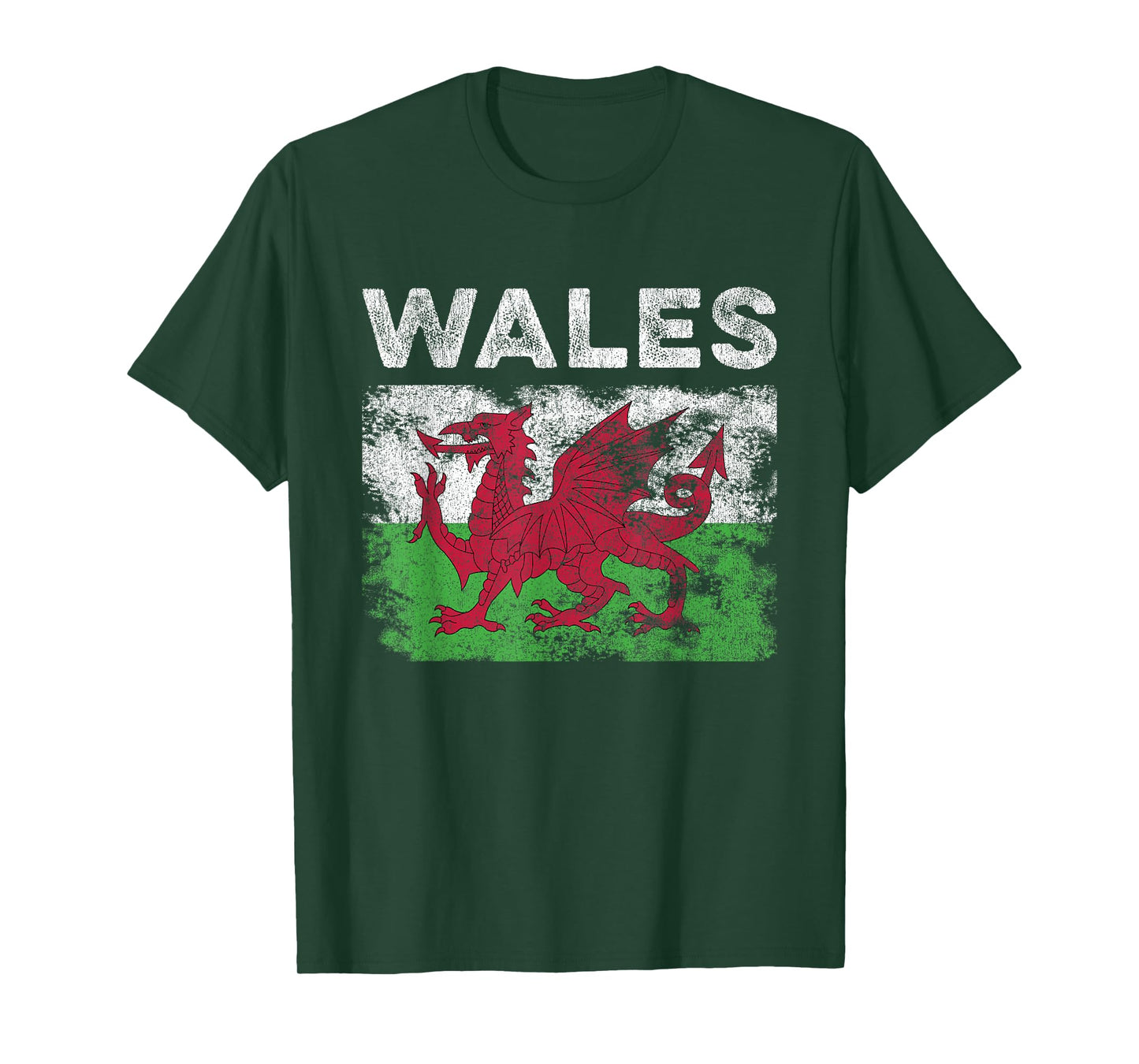 Wales Flag Distressed - Men Women Kids - Welsh Flag T-Shirt