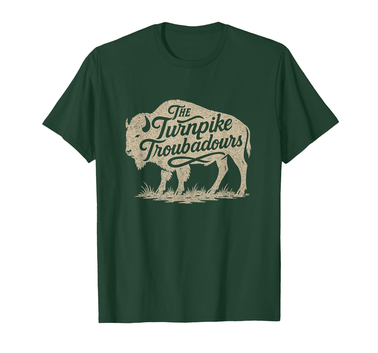 Vintage Turnpike Distressed Country Music Graphic T-Shirt