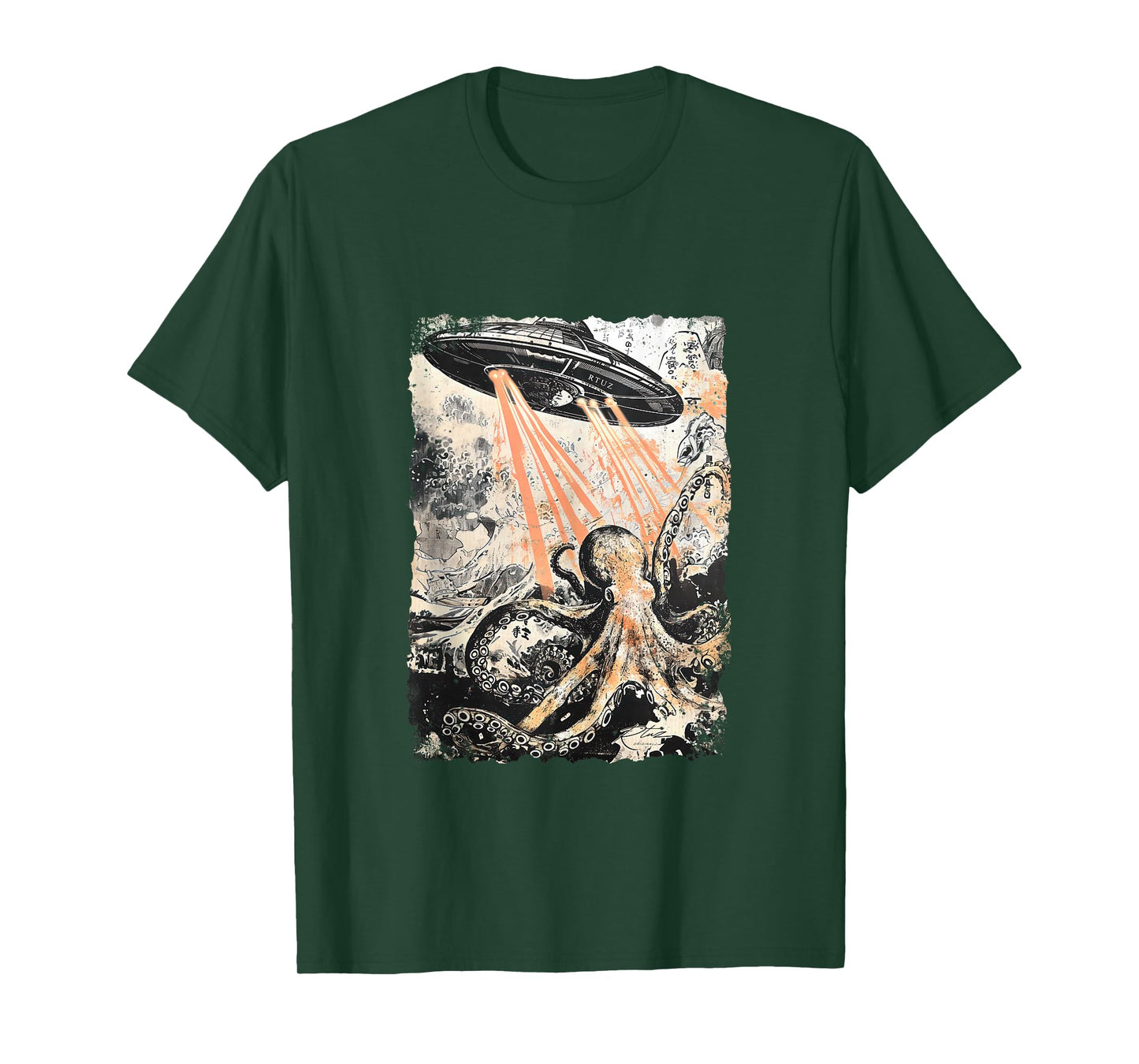Vintage Octopus UFO UAP Alien Octopus Octopus Tank Top
