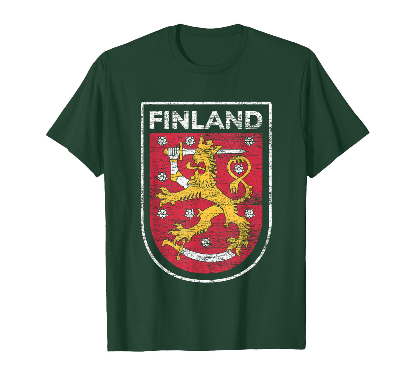 Scandinavia Helsinki Tees & Finland Gifts Finland Western T-Shirt Black Small Crew Neck Short Sleeve Classic Fit Lightweight Lace Embellishment