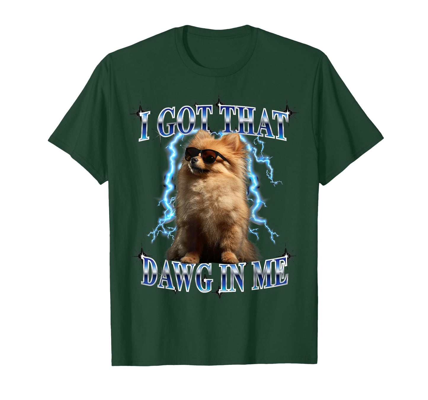 Mens Heavy Metal I Got That Dawg in Me Pomeranian Lover T-Shirt