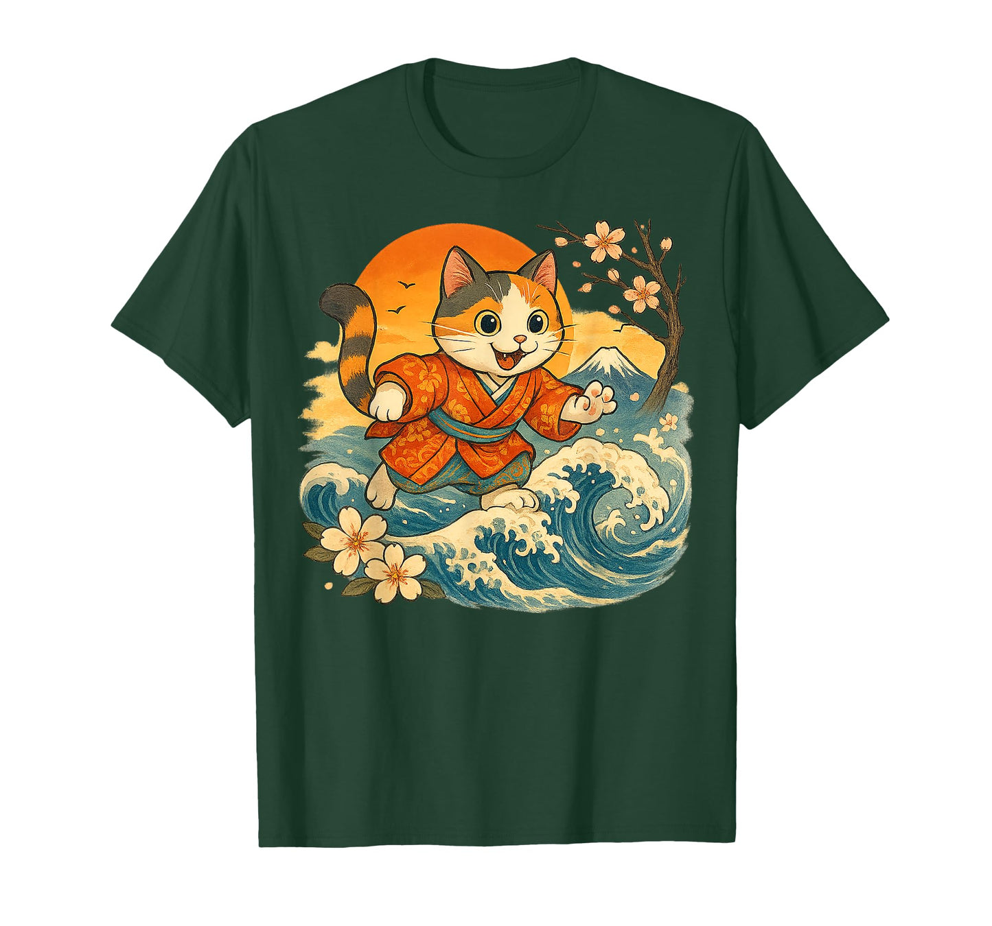 Kawaii Cat Anime Japanese Funny Art Gifts Men Women Kids T-Shirt