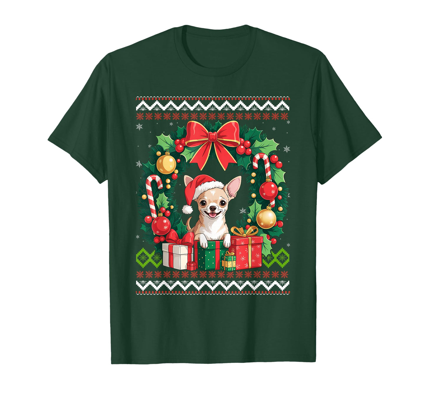 Chihuahua Dog Christmas T-Shirt