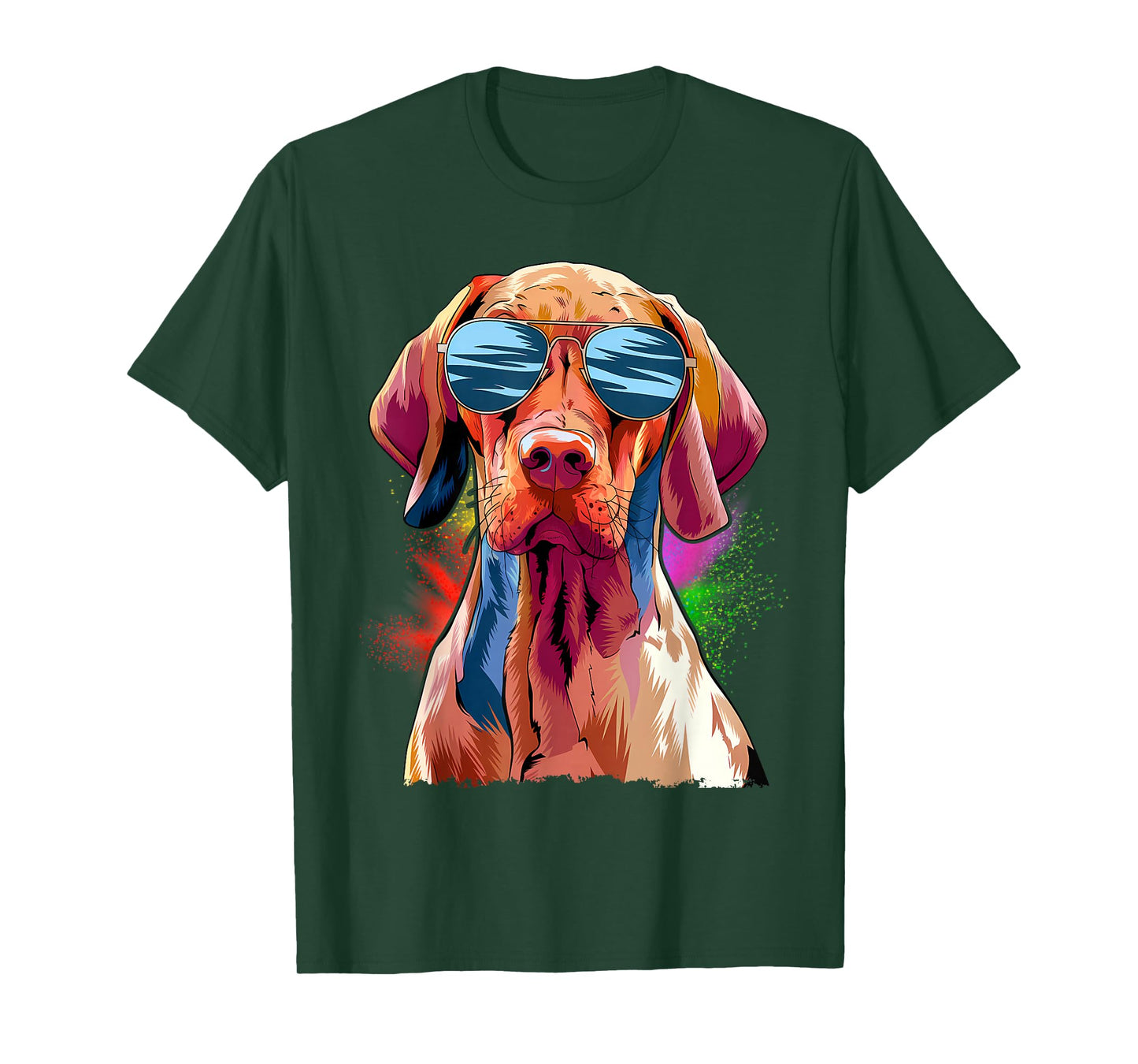 Viszla Lovers Design Pop Art Funny Vizsla Dog T-Shirt