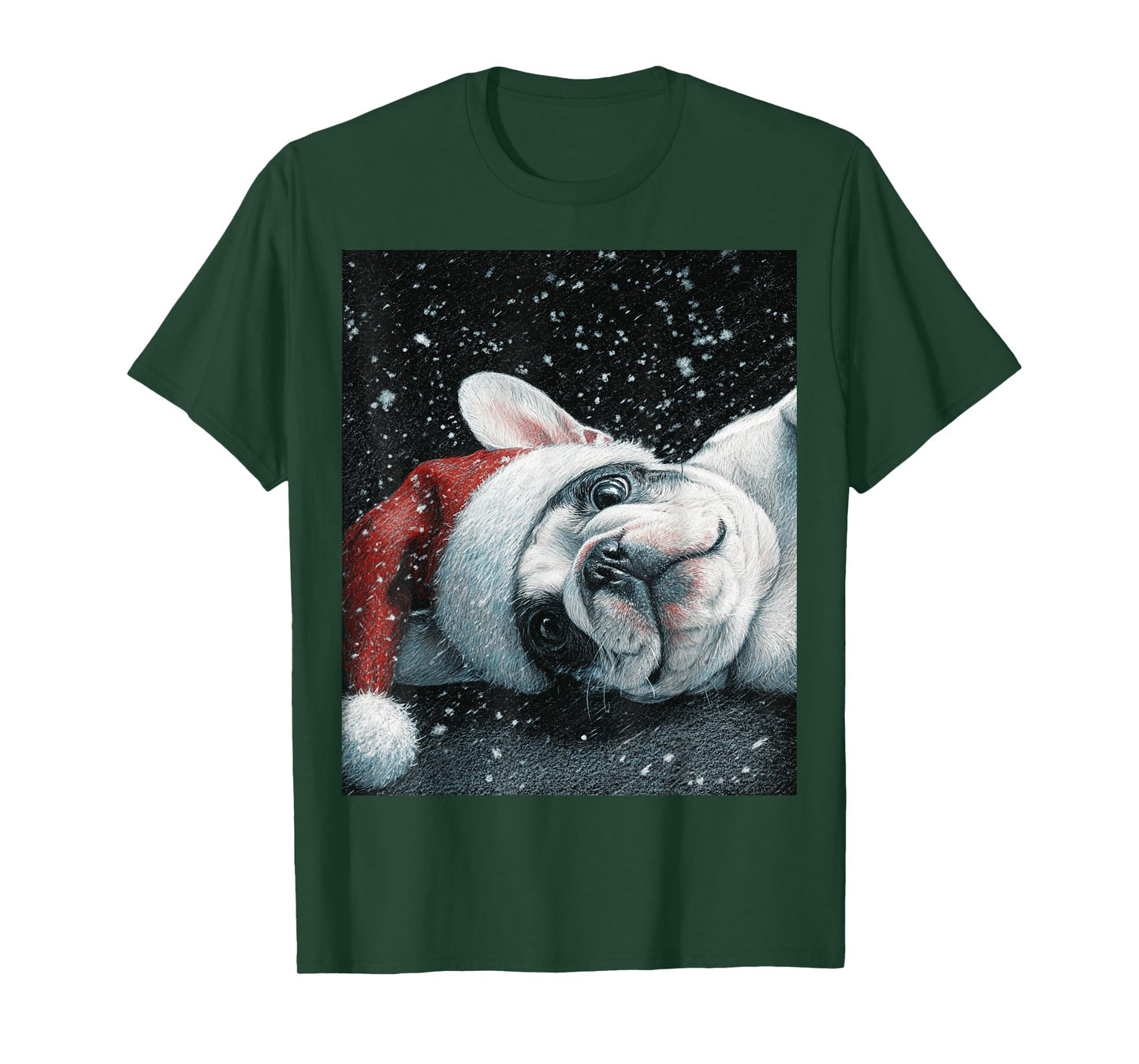 I Love My French Bulldog Christmas Cute T-Shirt