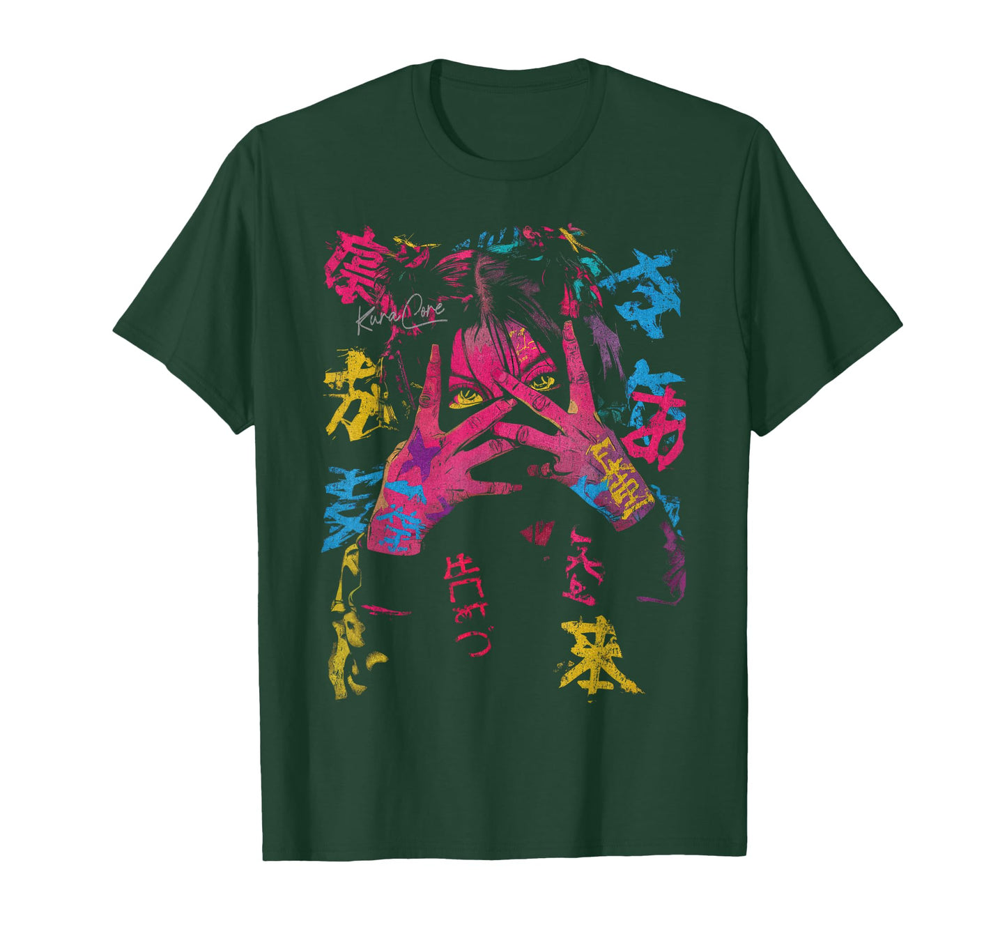 Japanese Streetwear Cyberpunk Y2K Techwear Retro Manga Anime T-Shirt