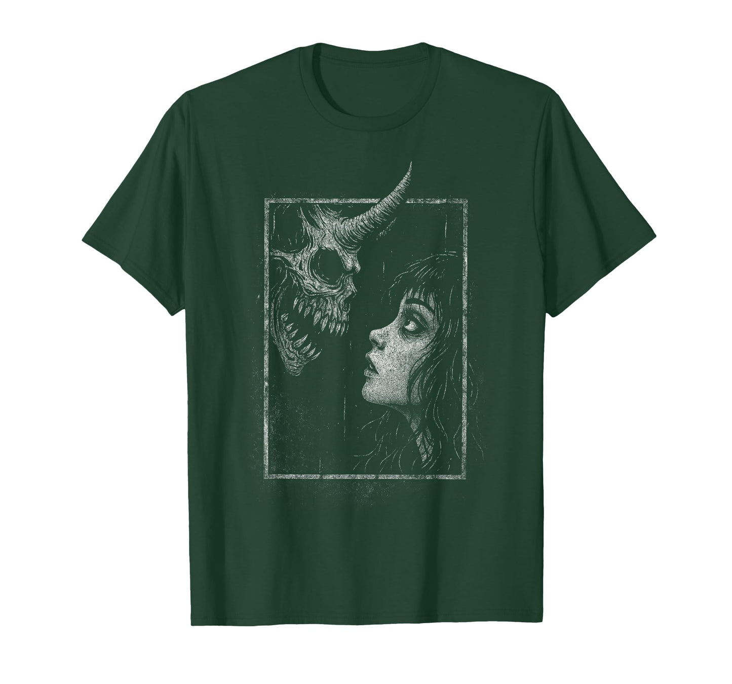 Horror Creepy Demon Monster Anime Manga Alt Scary Goth Girl T-Shirt