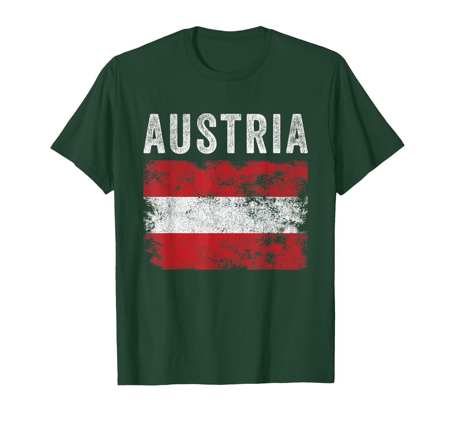 Austria Flag Distressed - Men Women Kids - Austrian Flag T-Shirt