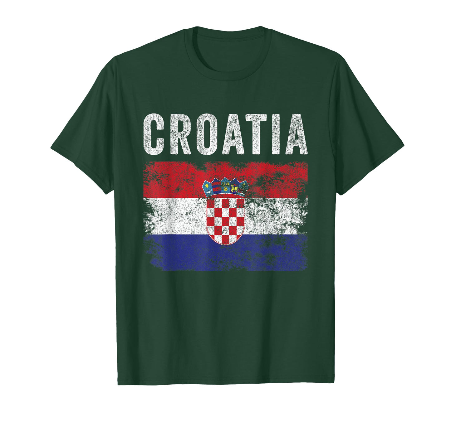 Croatia Flag Distressed - Men Women Kids - Croatian Flag T-Shirt