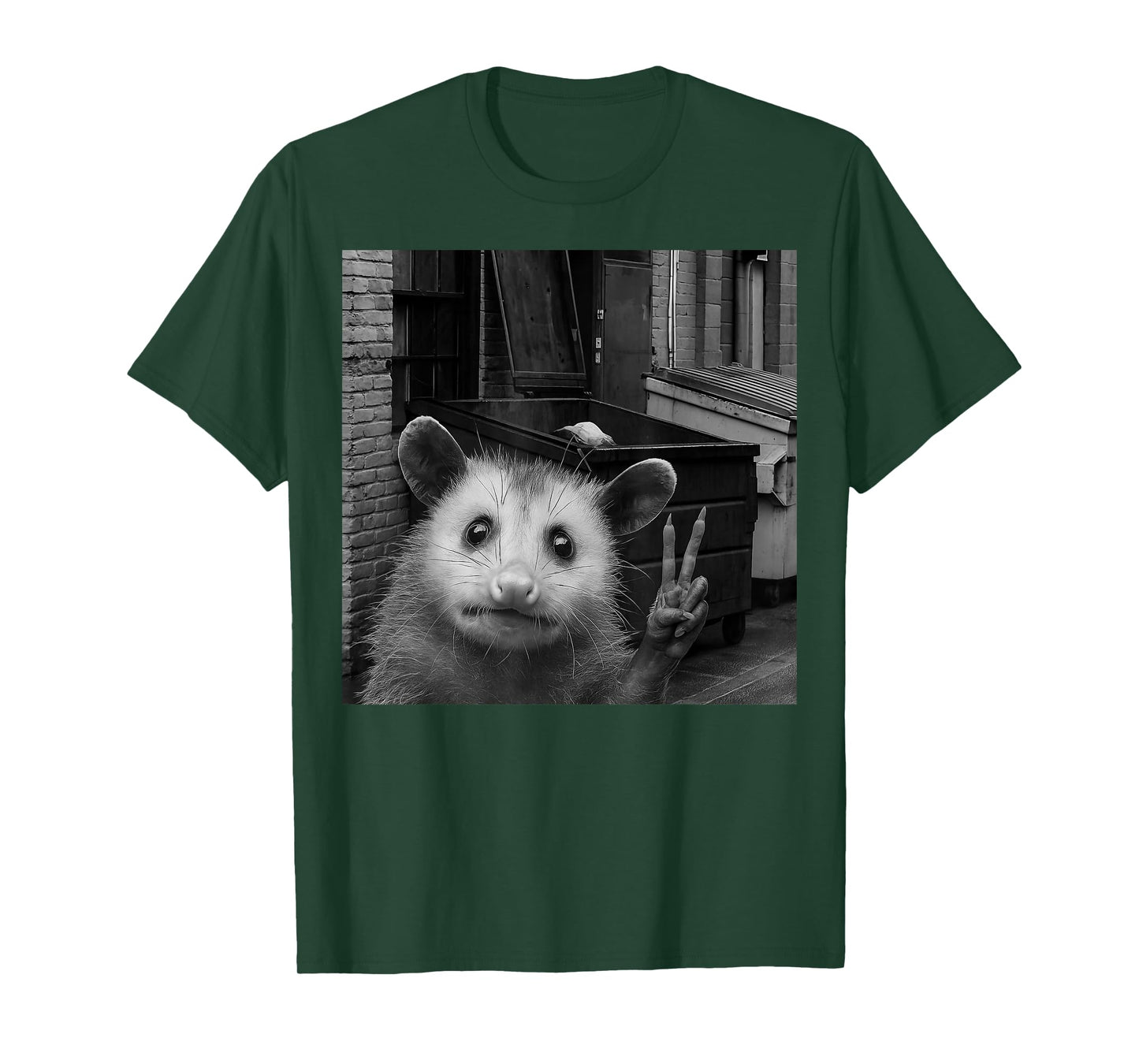 Opossum Selfie With Trash Bin Funny Gifts For Men Women Kid T-Shirt