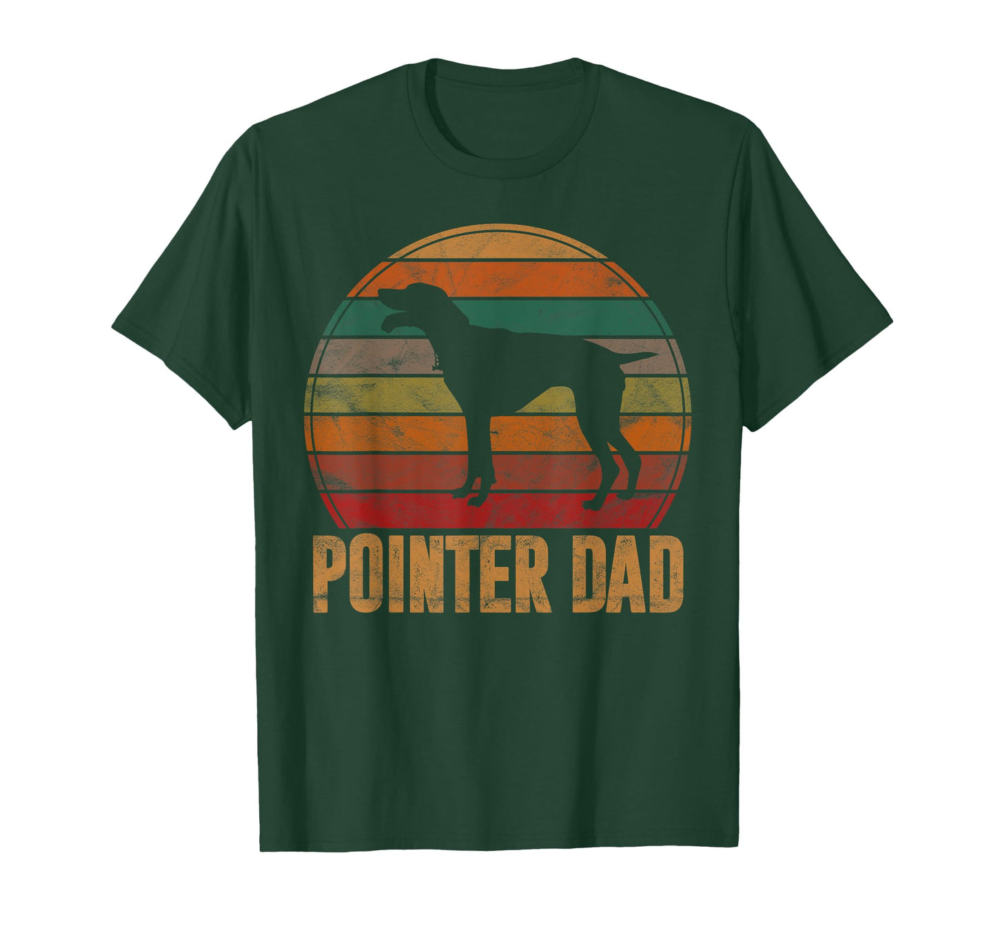 Retro Pointer Dad Gift Rott Dog Owner Pet Pointer Father T-Shirt