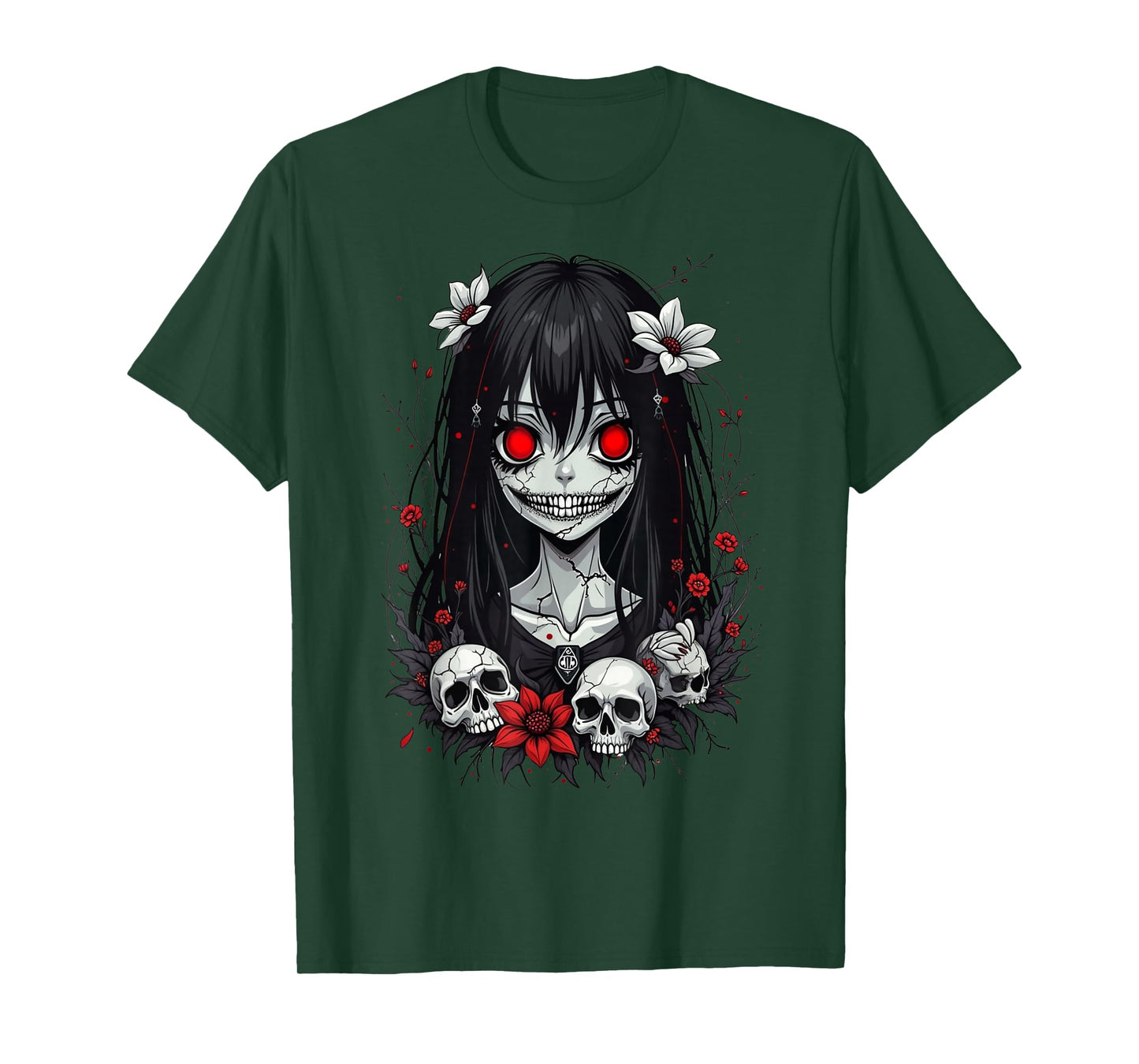 Scary Kawaii Goth Girl | Horror Anime Aesthetics T-Shirt