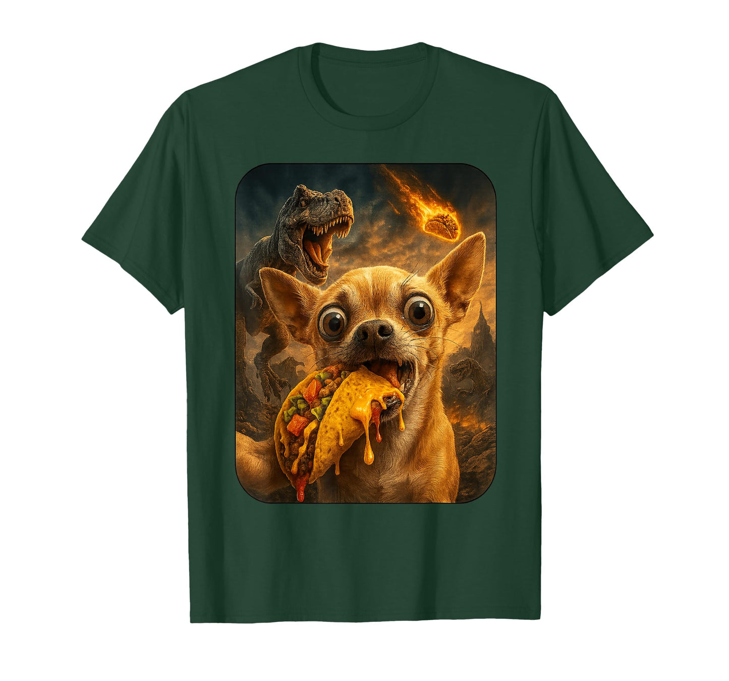 Chihuahua Shirt - Funny Dinosaur Taco Tuesday T-Shirt