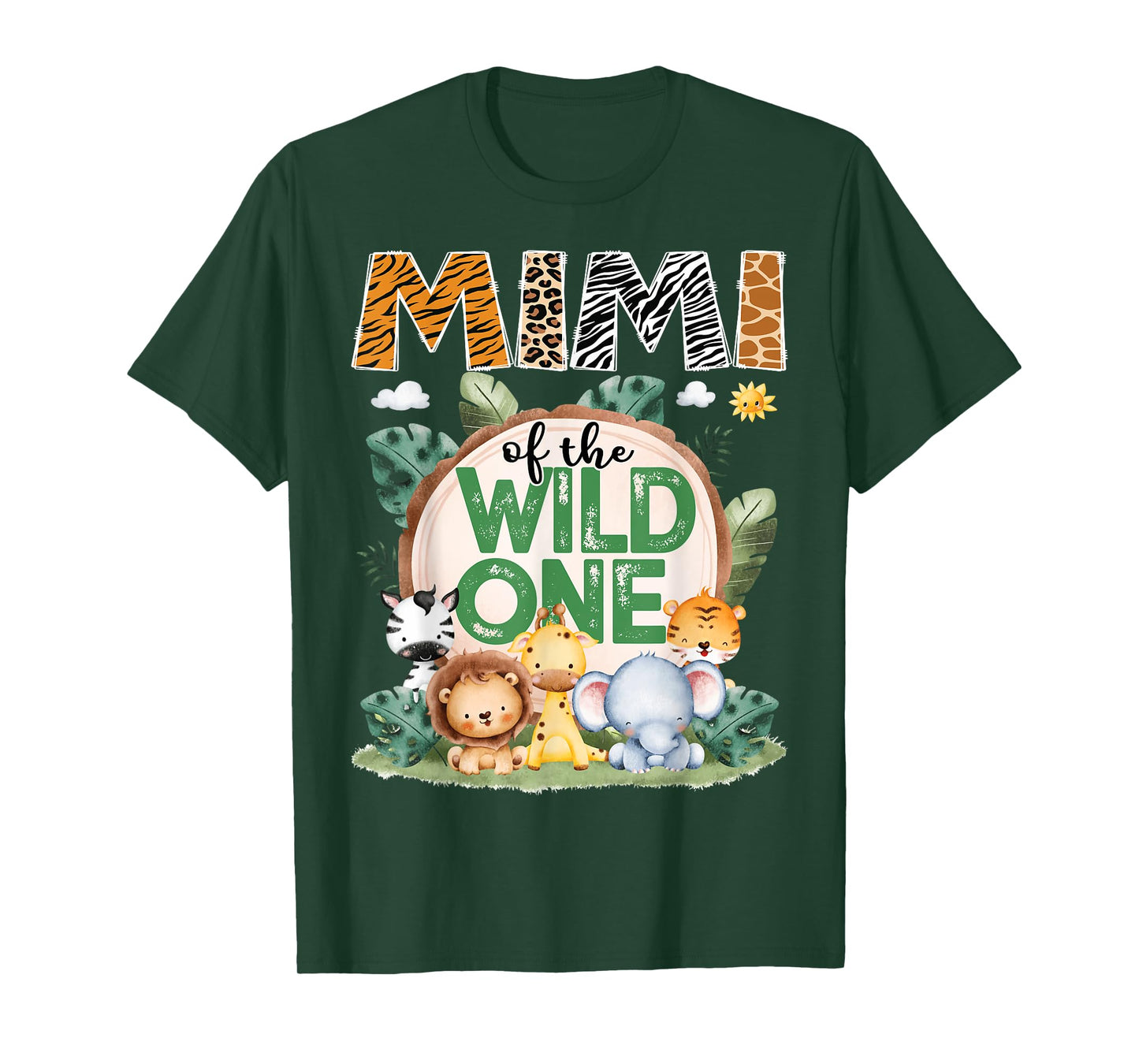 Mimi Of The Wild One Safari Jungle 1St Birthday Party T-Shirt