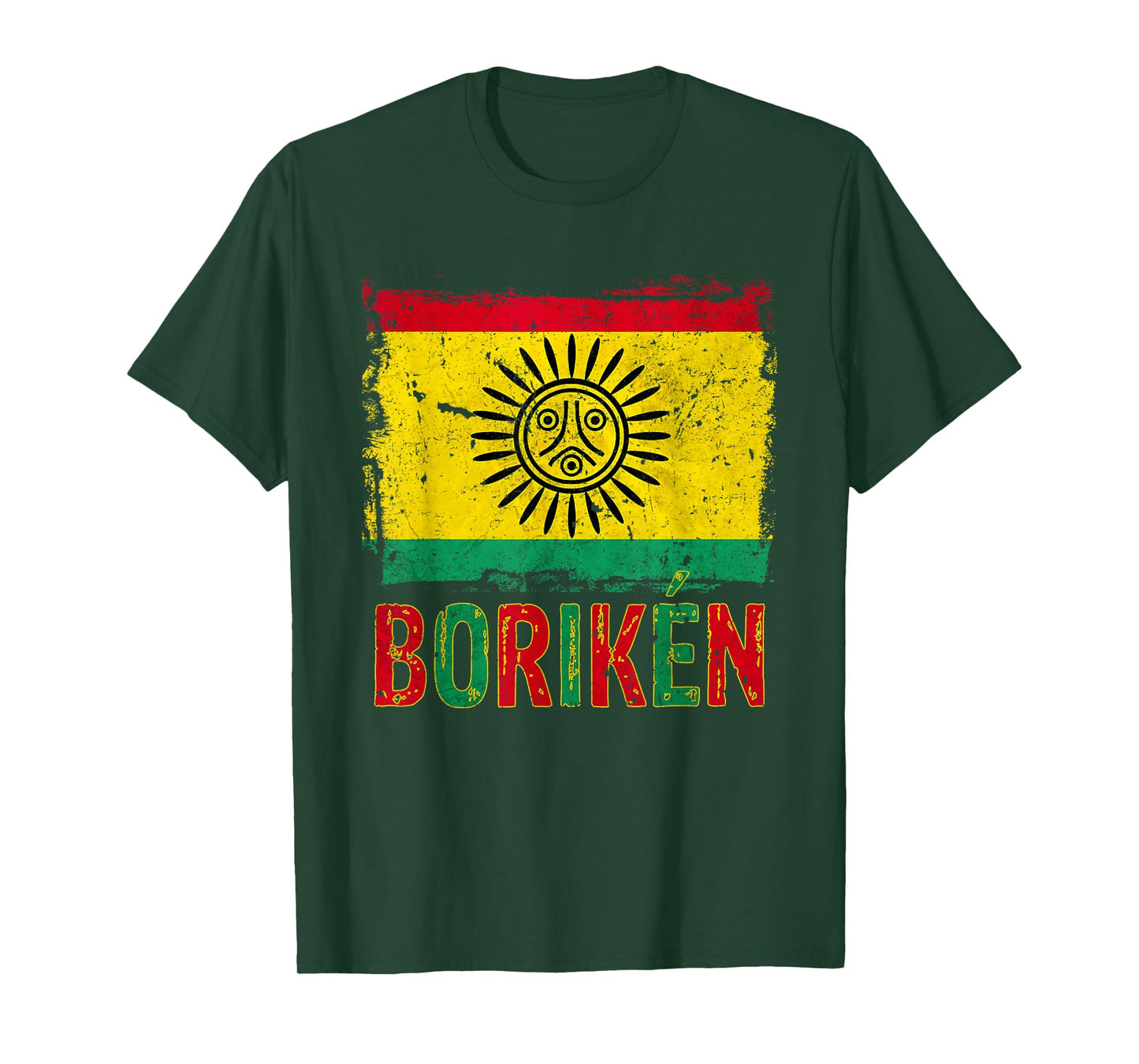 Taino Nation Flag Boriken Borinquen Native American Arawak T-Shirt