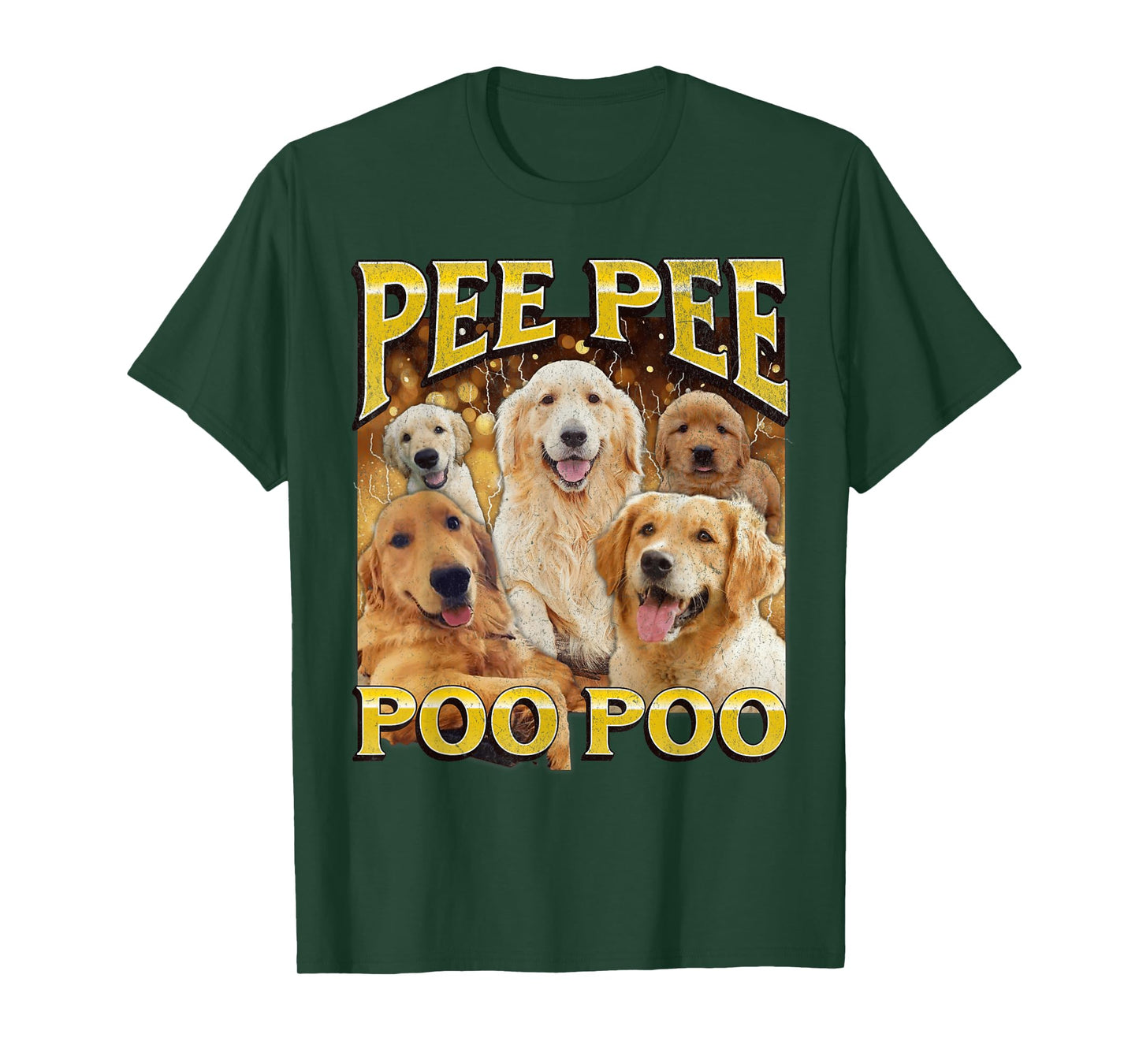Pee Pee Poo Poo Funny Dog Meme Bootleg Graphic Men Women T-Shirt