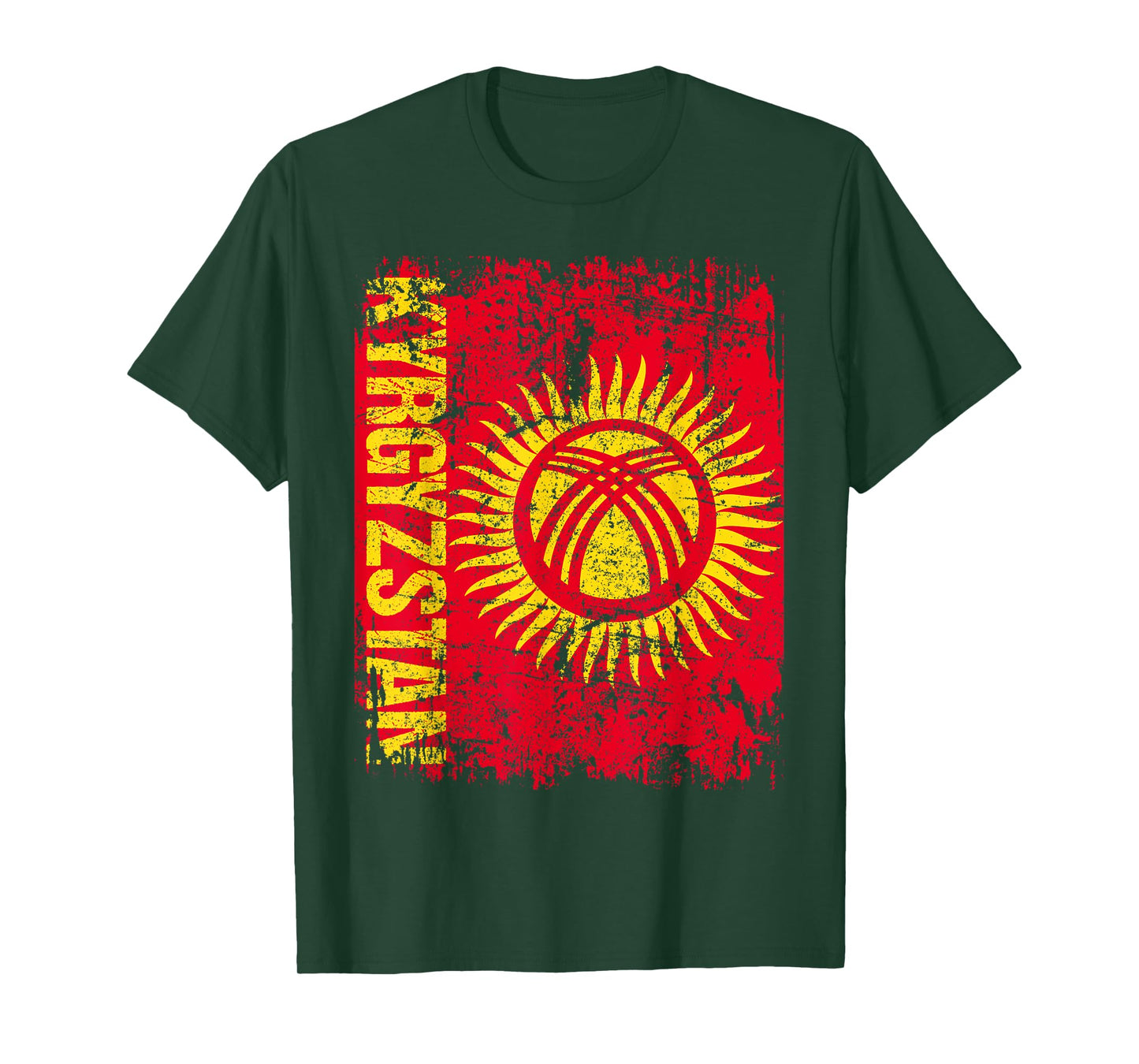 KYRGYZSTAN Flag Vintage Distressed KYRGYZSTAN T-Shirt