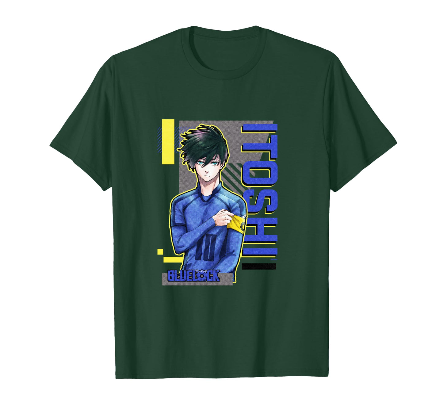 Blue Lock Rin Itoshi The Captain Big Chest Neon Portrait Long Sleeve T-Shirt