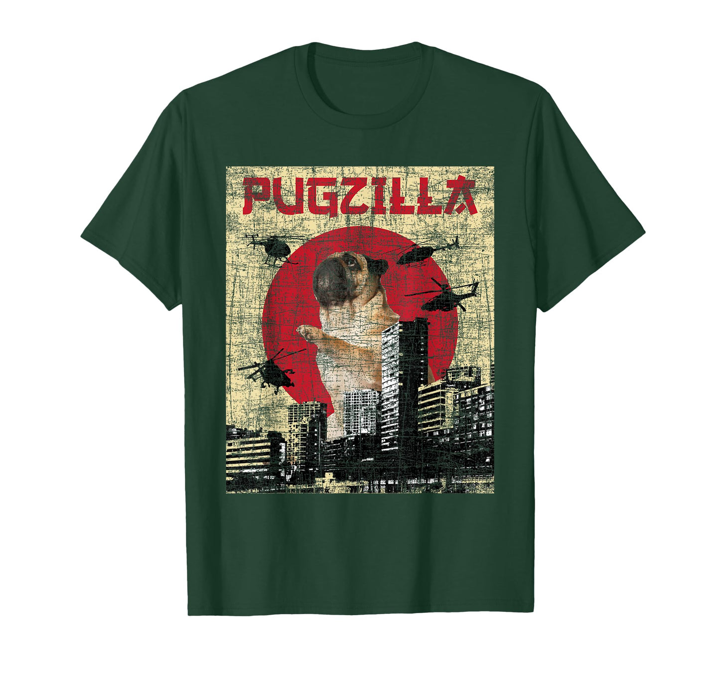 Pugzilla - Dog Lover Puppy Trainer Animal Pet Breeder T-Shirt
