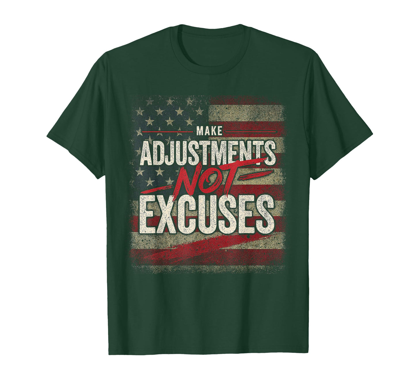 Company Men’s Make Adjustments Not Excuses Gym Tee T-Shirt
