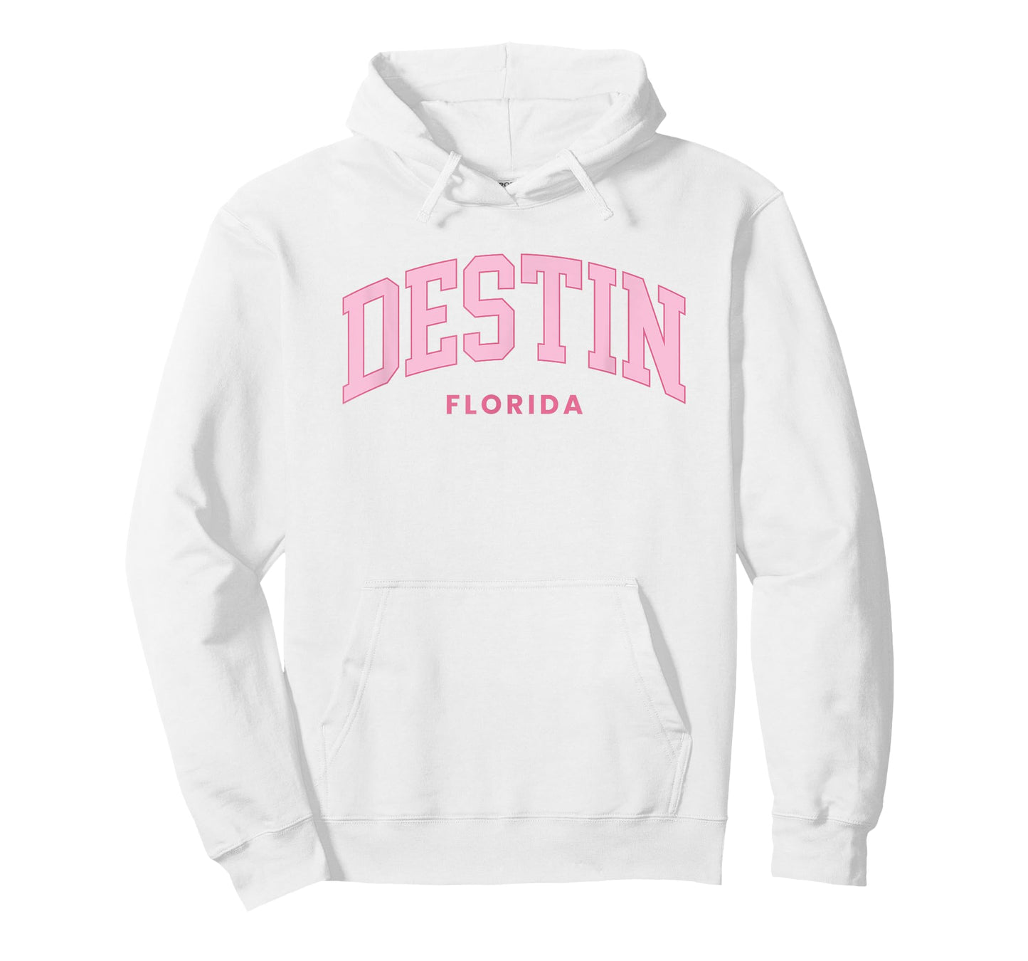 Destin Florida Retro Preppy Throwback Womens Girls Pink T-Shirt