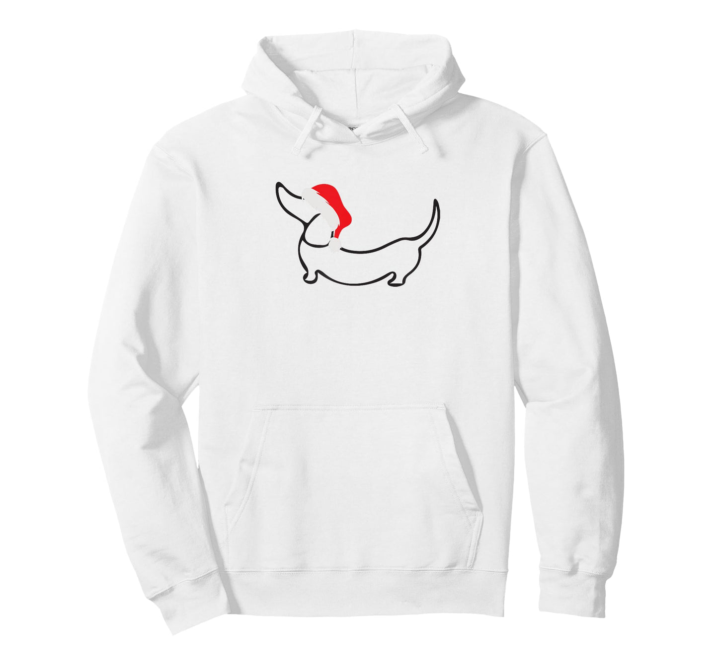 Dachshund In Santa Hat Christmas T-Shirt T-Shirt