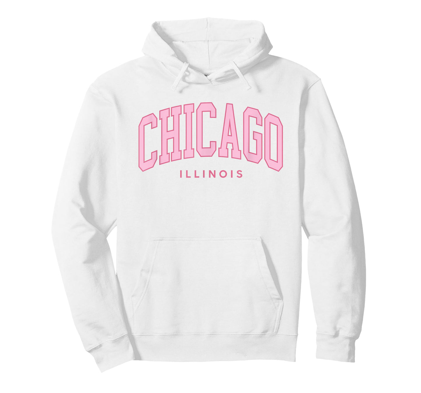 Vintage Chicago Pink Retro Preppy Throwback Womens Girls T-Shirt