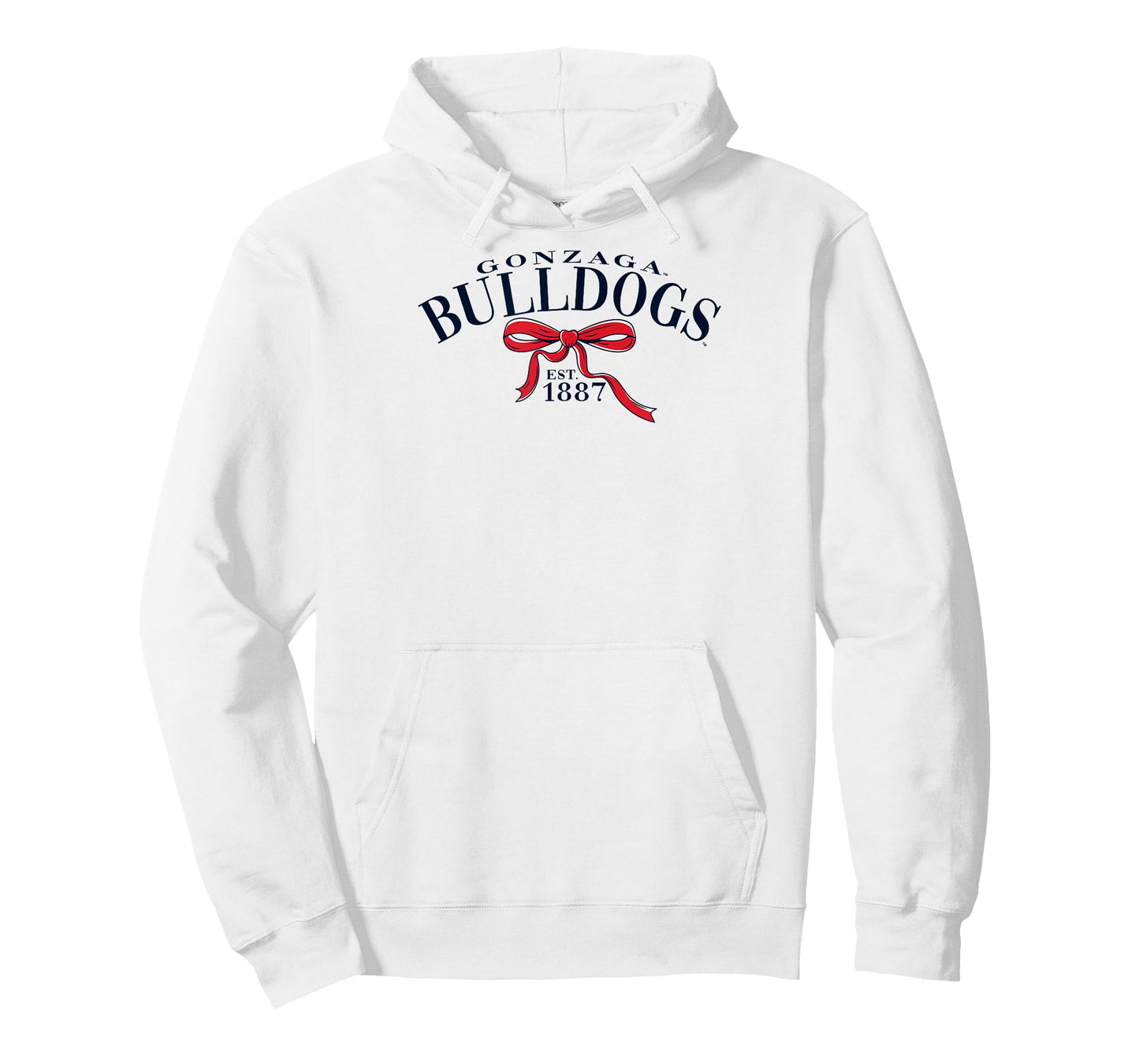 Gonzaga Bulldogs Bow Arch Gray Officially Licensed T-Shirt