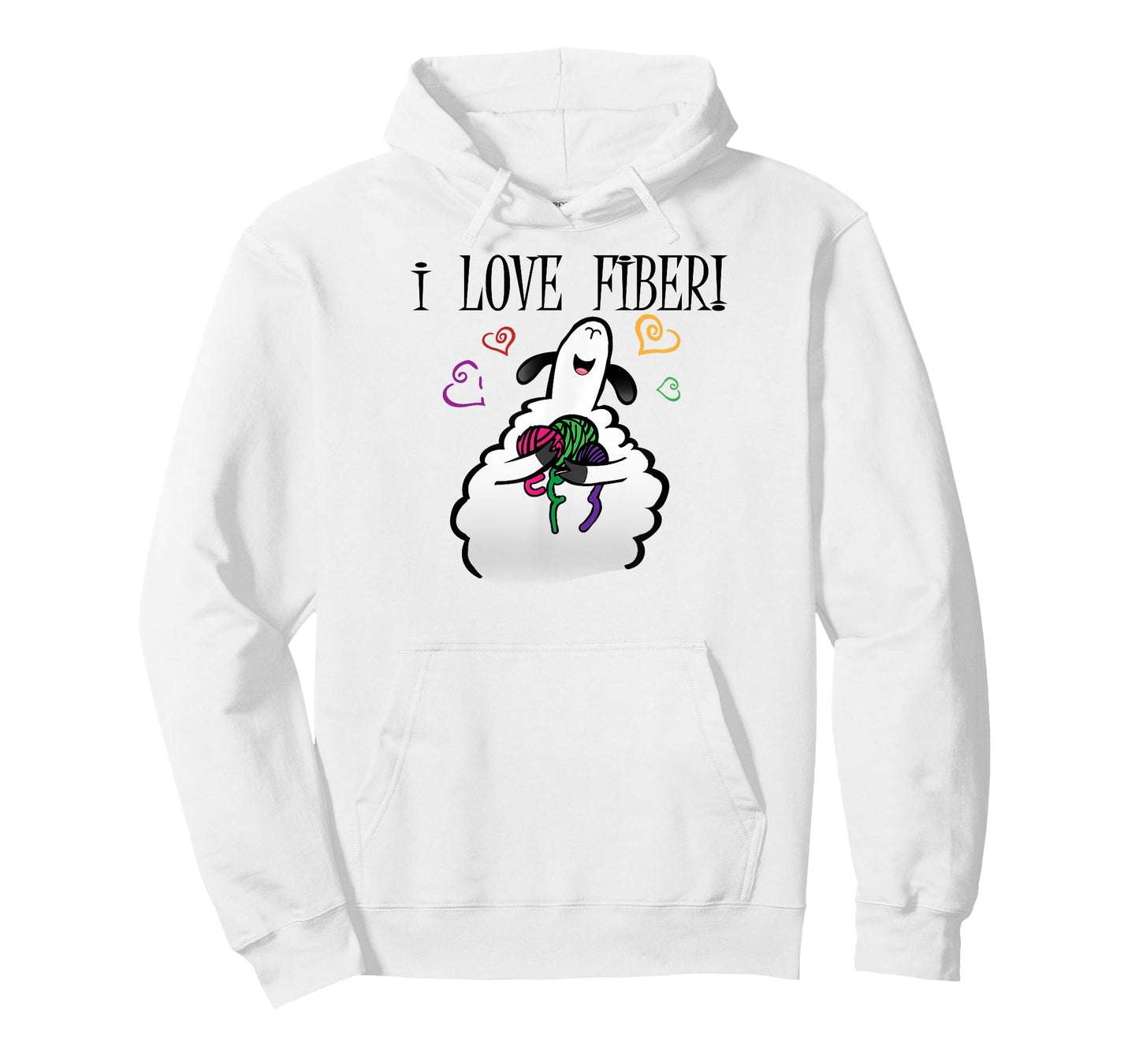 I love fibre Handspinning Funny sheep T-Shirt