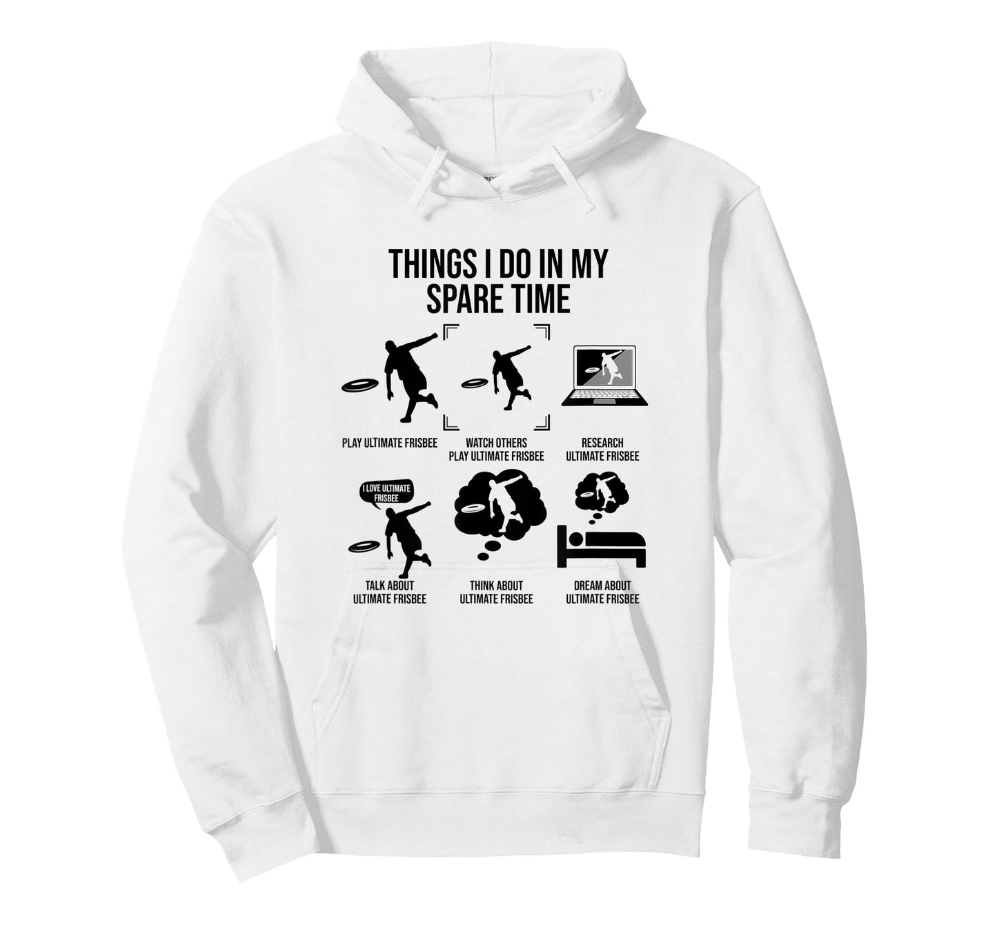 Things I Do In My Spare Time, Funny Ultimate Frisbee T-Shirt