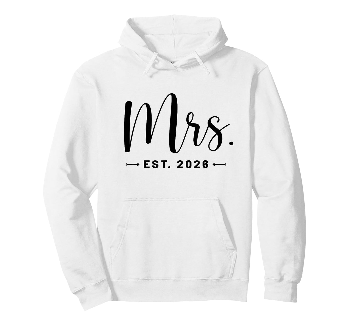 Mrs. Est. 2026 Just Married Promoted To Mr and Mrs Wedding T-Shirt