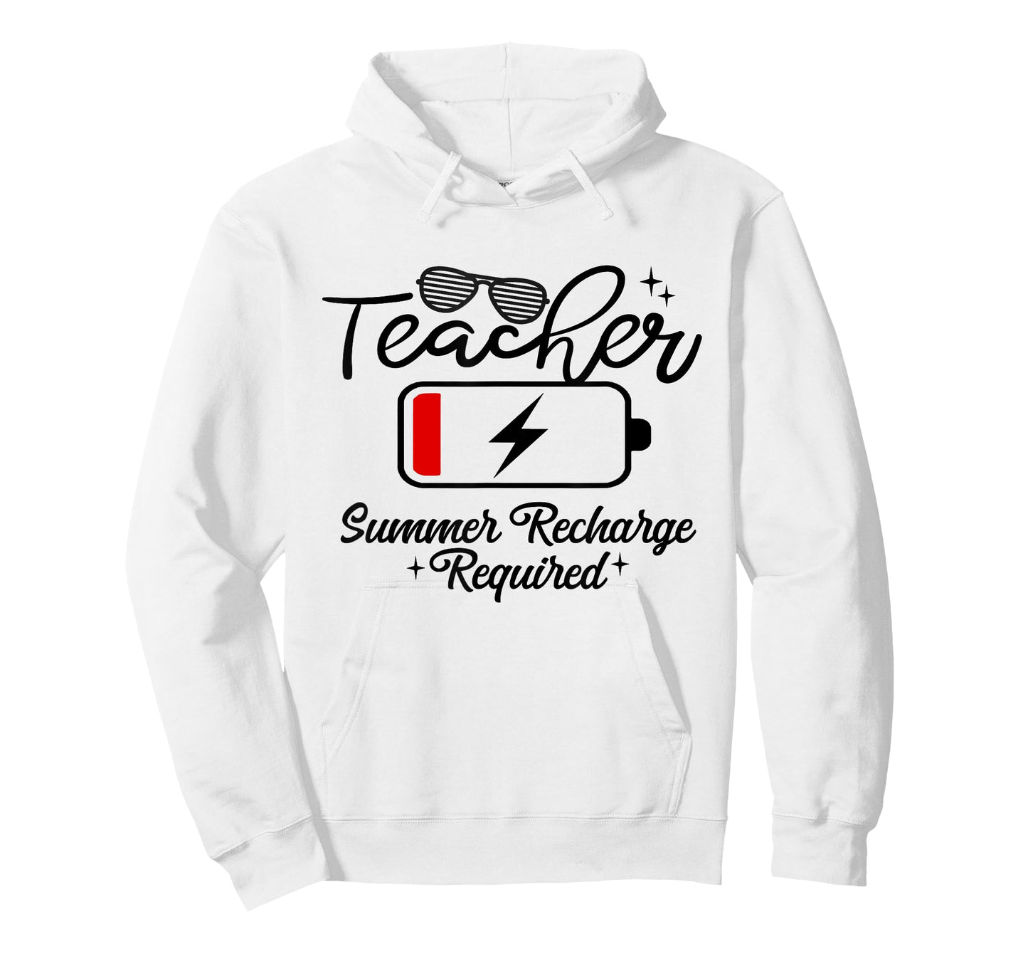 Teacher Summer Recharge Required Last-Day of School Vacation T-Shirt