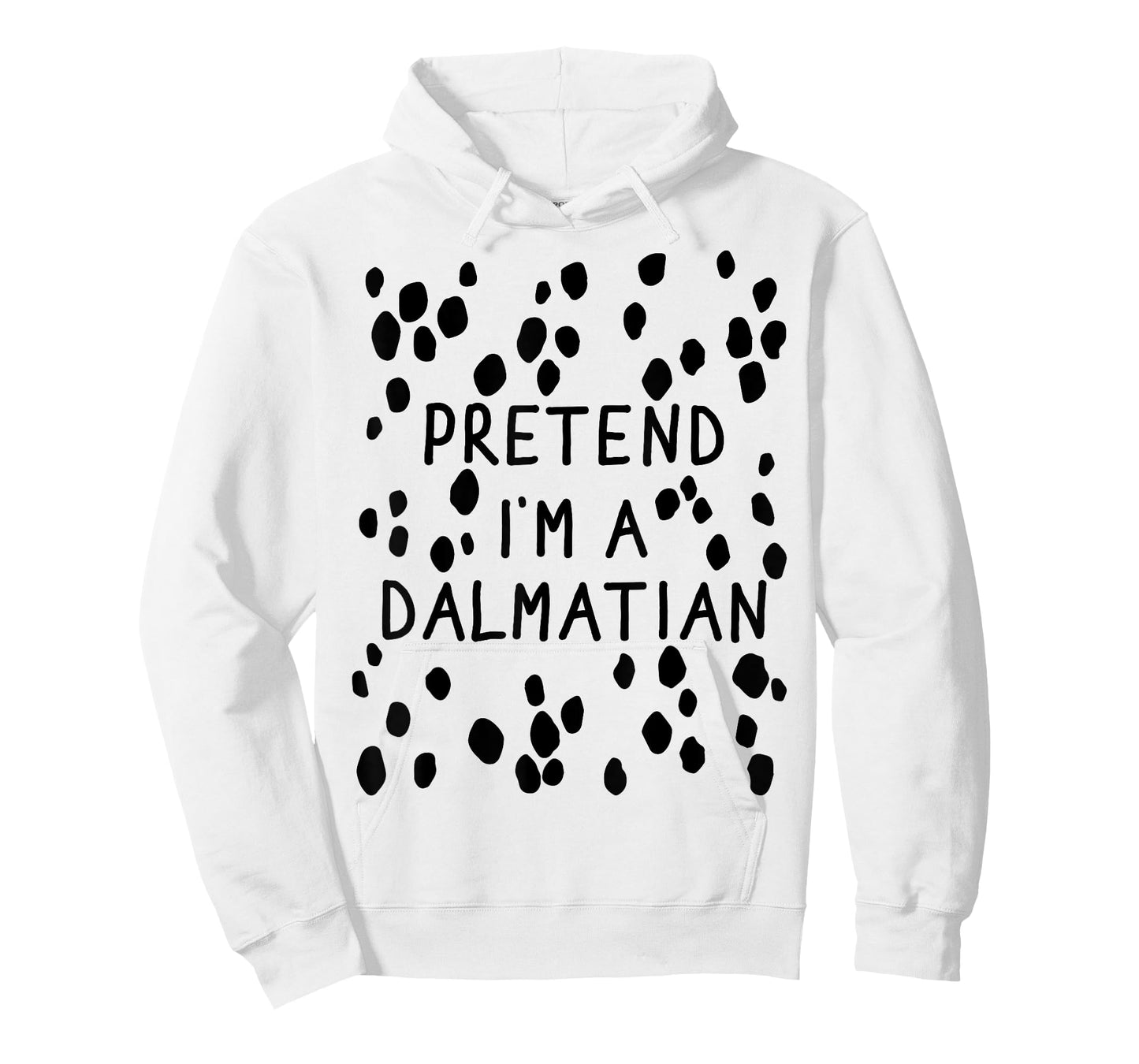 Funny Pretend I'm a Dalmatian Dog Halloween DIY Costume T-Shirt for Men Women Girls Kids