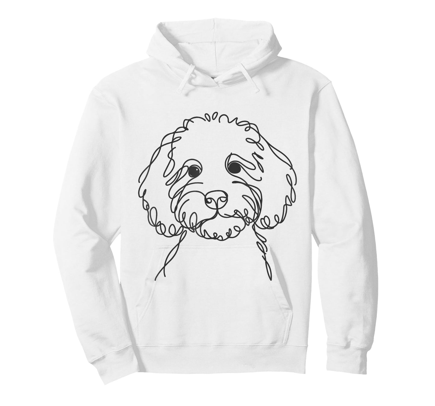 Line Art Dad Mom Dog - Cockapoo T-Shirt for Men Women