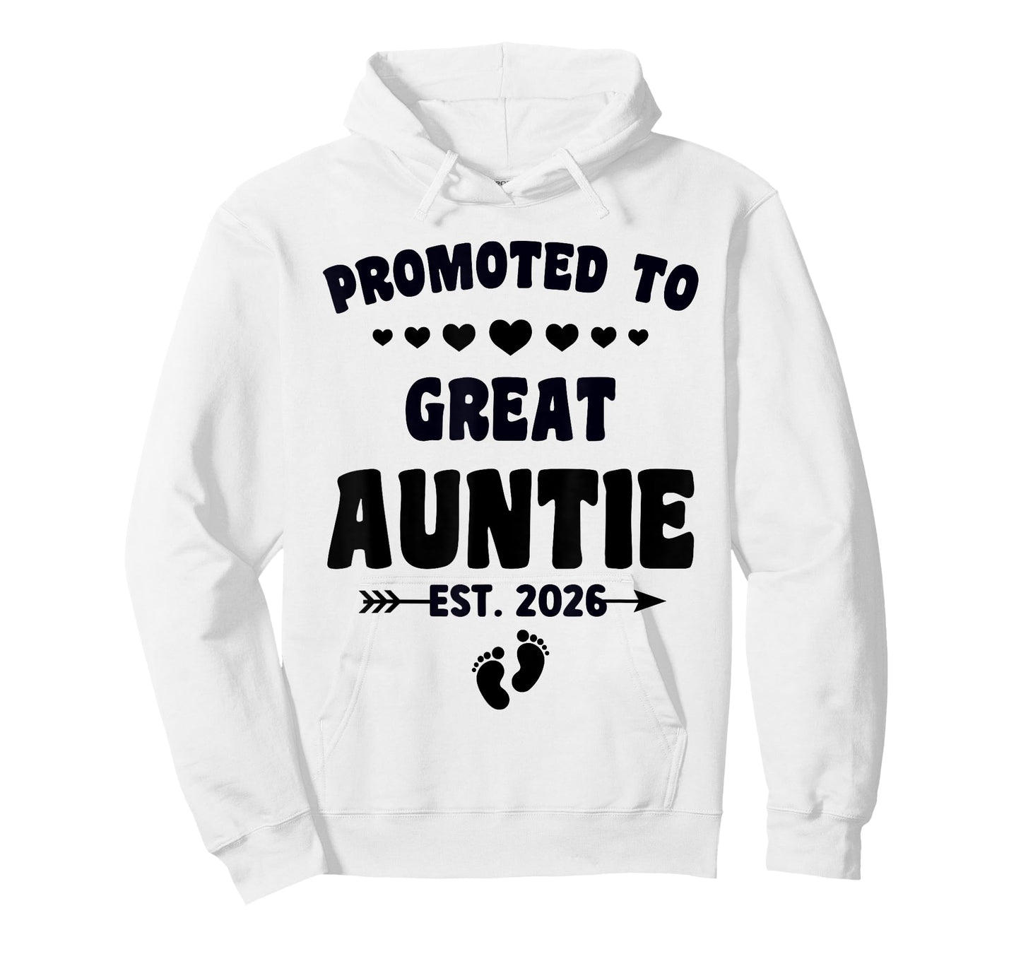 Promoted To Great Aunt Est. 2026 Pregnancy Announcement T-Shirt