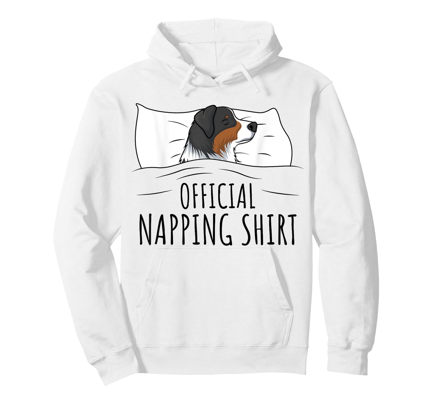 Australian Shepherd Apparel & Gift Ideas Unisex-Adults Blue Small Classic Fit Short Sleeve T-Shirt Sleeping Australian Shepherd Pyjamas Official Napping T-Shirt
