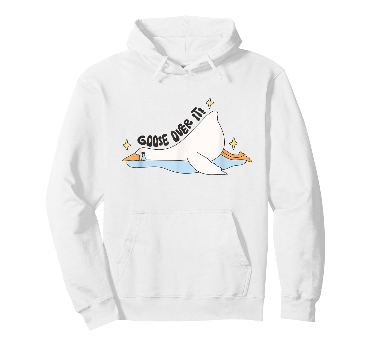 Funny Lazy Goose Over It Shirt Cute Crying Bird Humor Animal T-Shirt