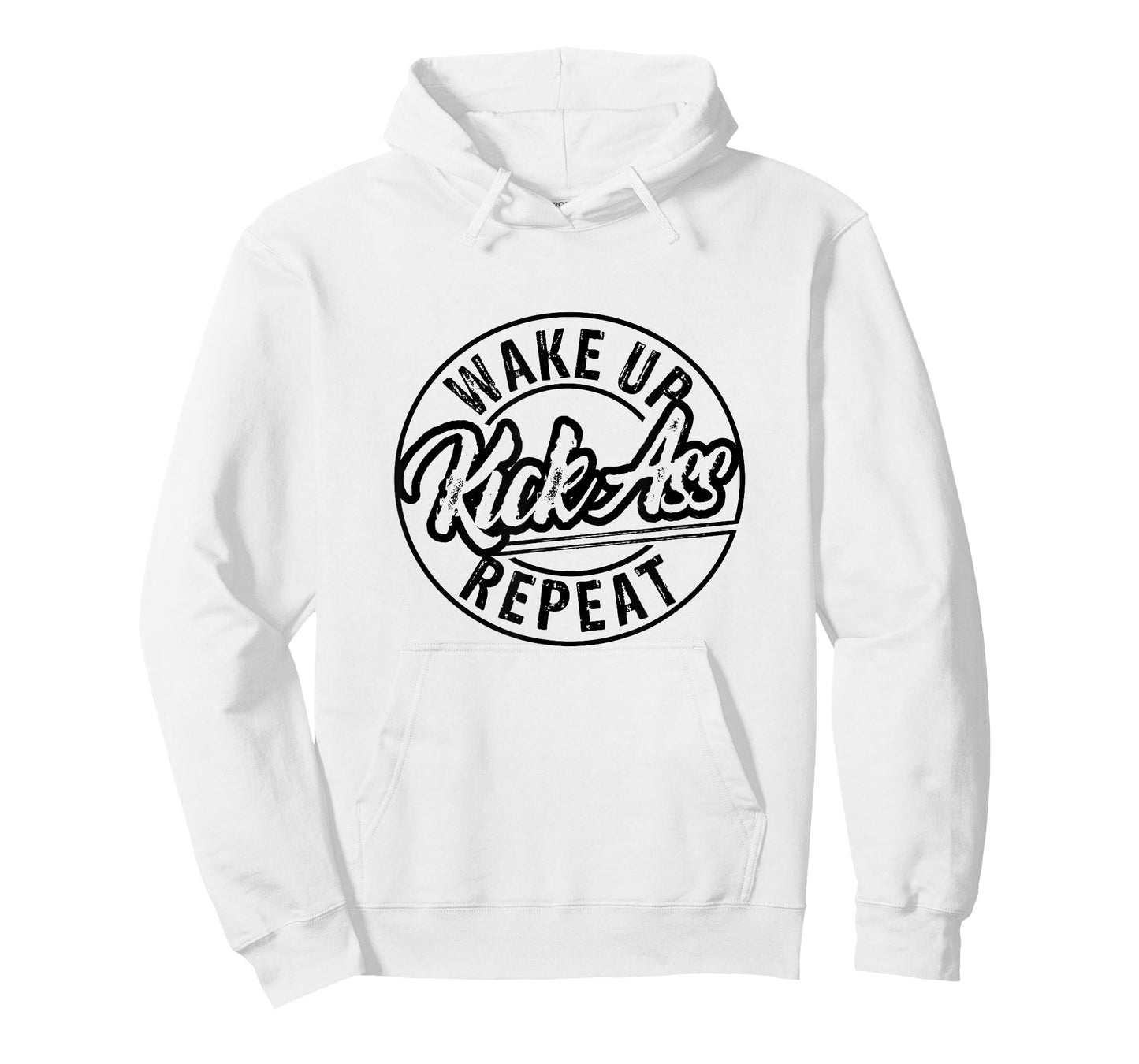 Funny Wake Up Kick Ass Repeat T-Shirt