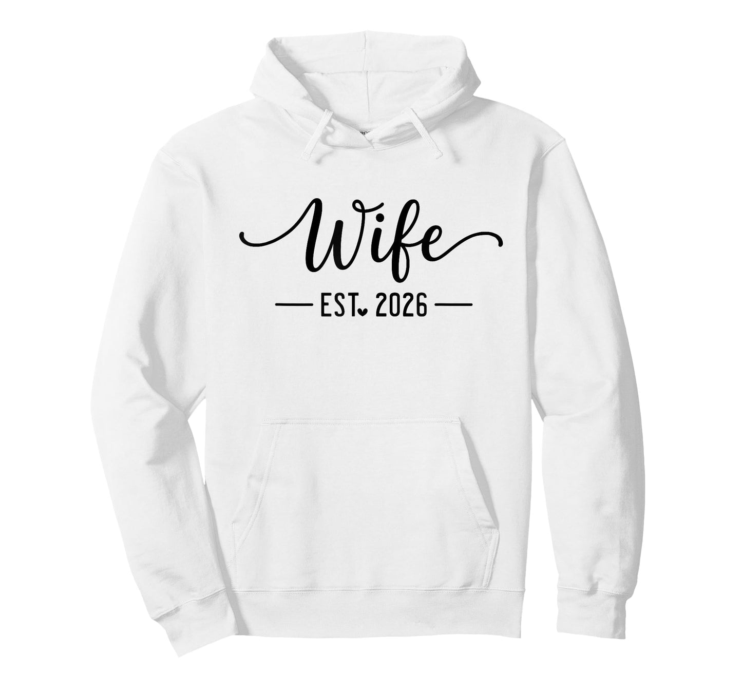 Wife Est 2026 and Husband Just Married Honeymoon Wedding T-Shirt