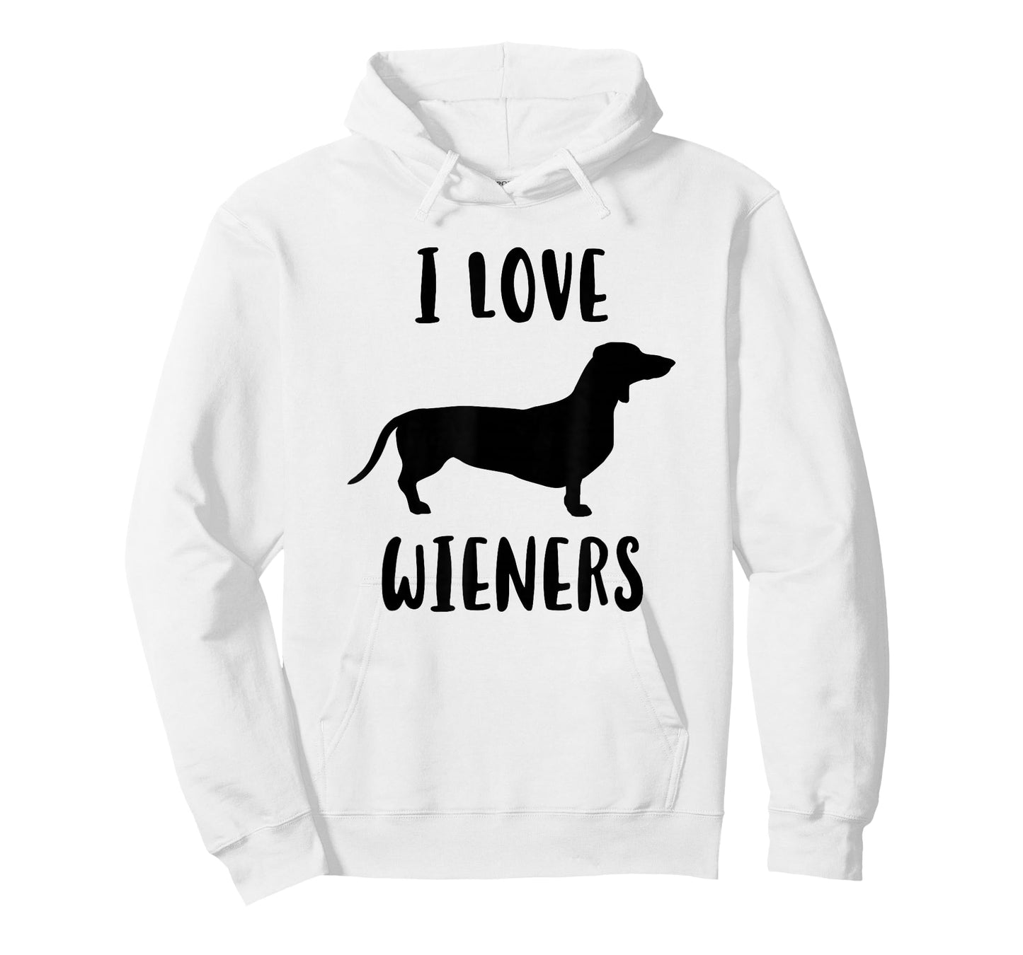 I Love Wieners, Wiener Dog, Funny Dachshund T-Shirt