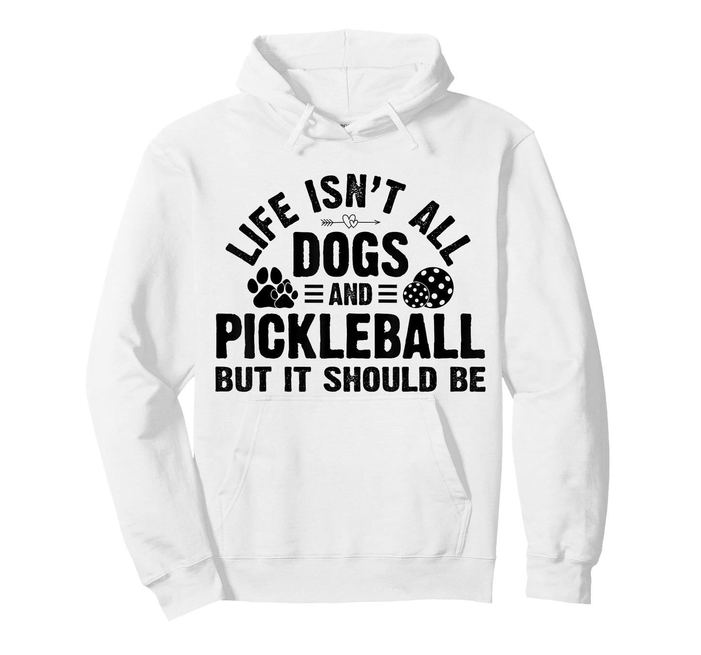 Life Isnt All Dogs And Pickleball Pickle Ball Women Men Kids T-Shirt