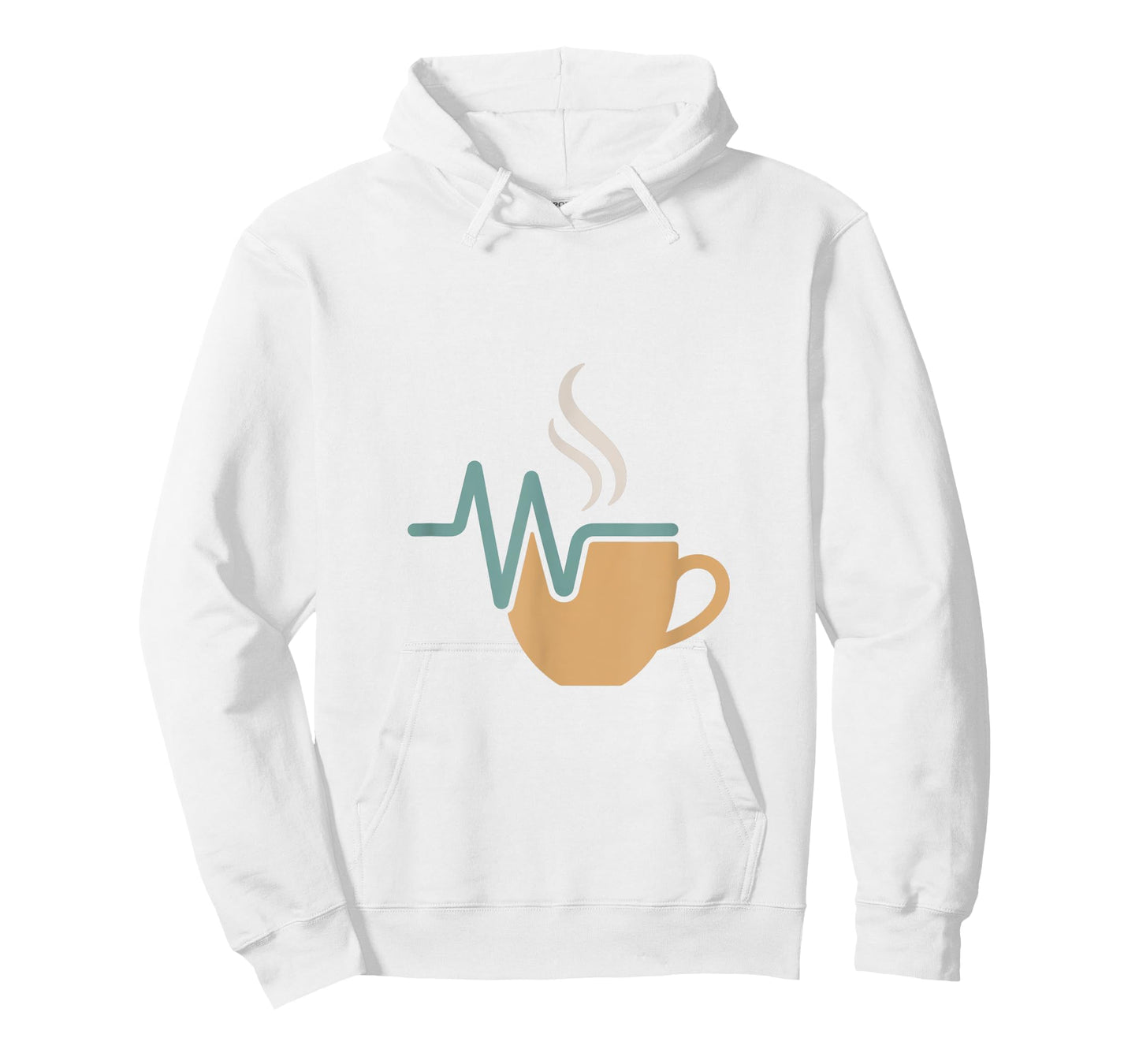 Coffee Heartbeat Mug Design T-Shirt