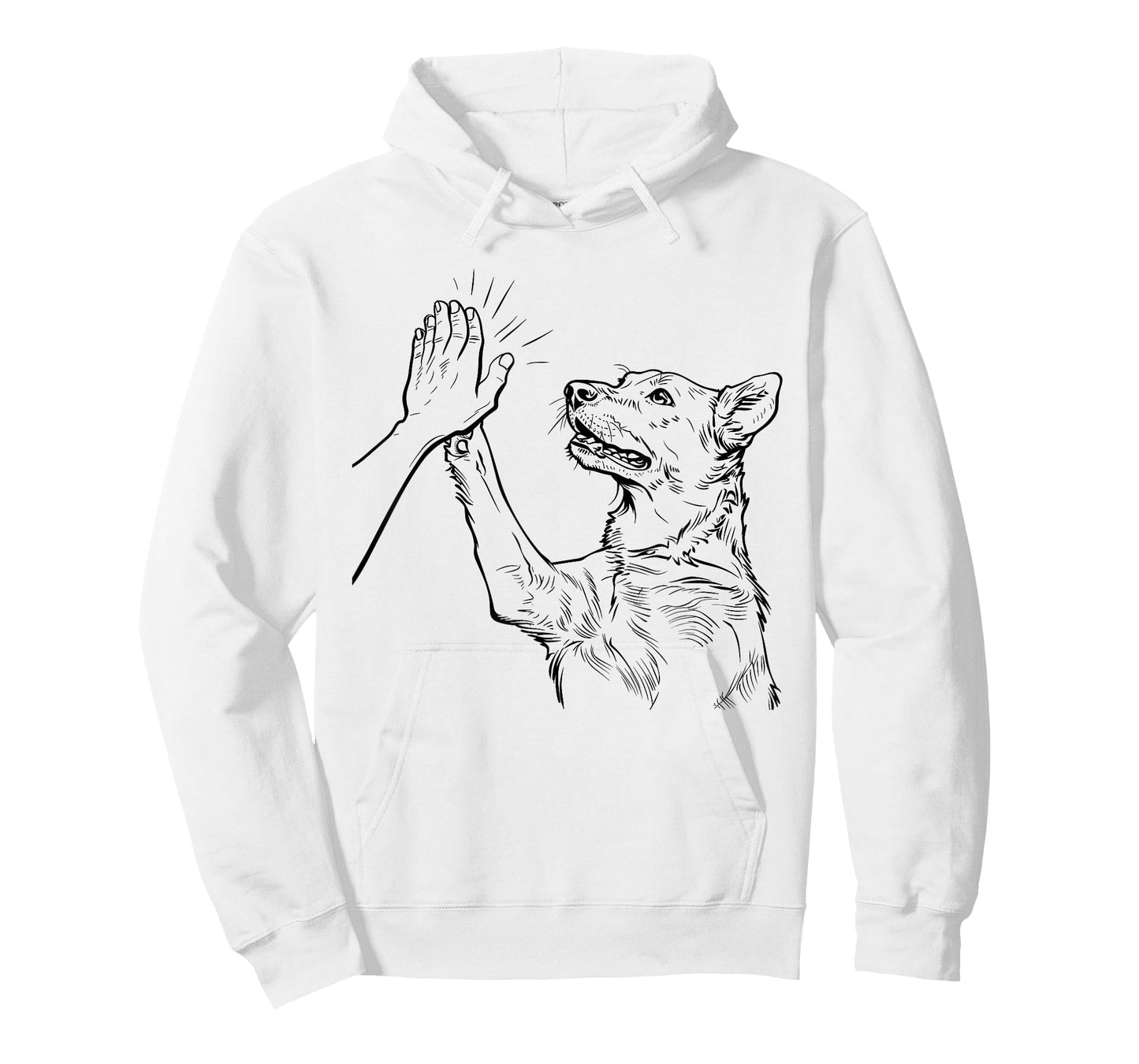 Funny Dog Dad Fathers Day Best Daddy Ever Hand T-Shirt for Men