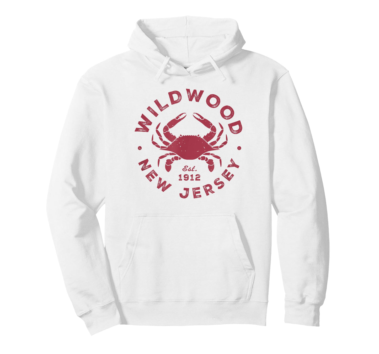Vintage Wildwood New Jersey Atlantic Crab Beach Souvenir T-Shirt
