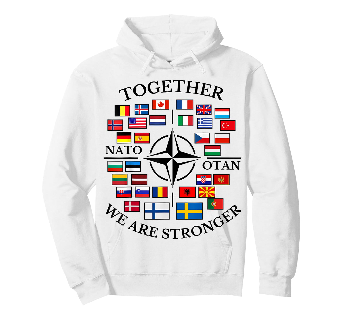 NATO OTAN with Finland and Sweden together we are stronger T-Shirt