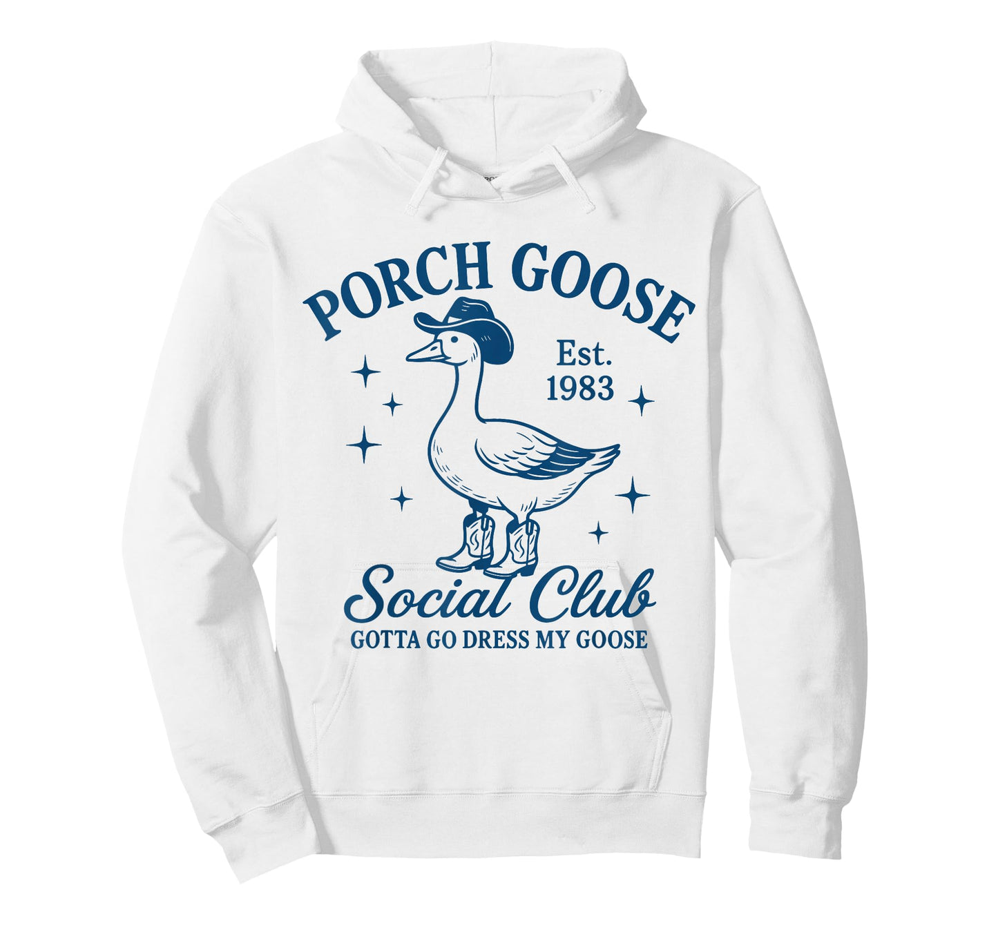 Porch Goose Cowboy Silly Goose Social Club T-Shirt